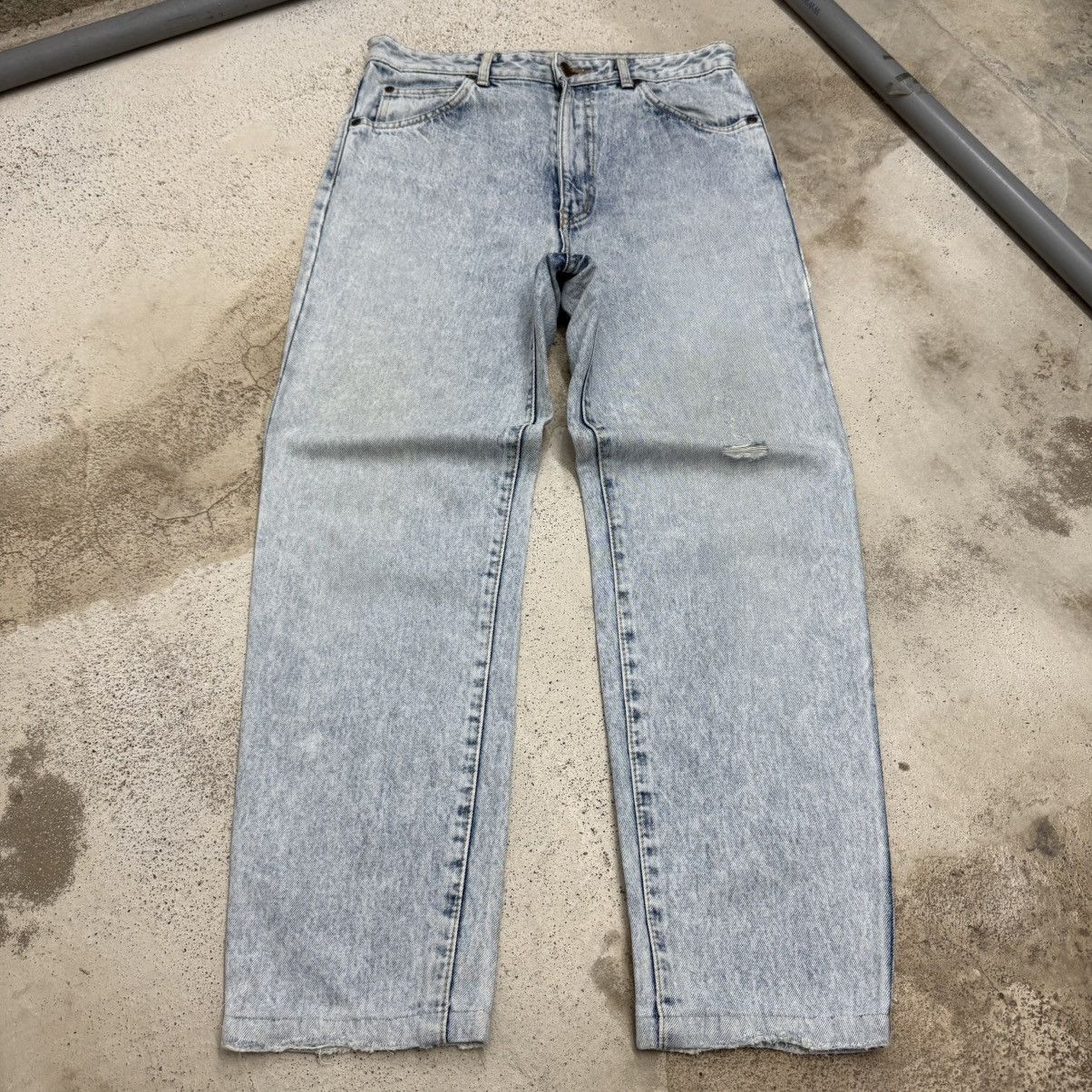 Edwin Vintage Edwin Low Rise Distressed Lightwash Denim Size US 31 - 3 Thumbnail
