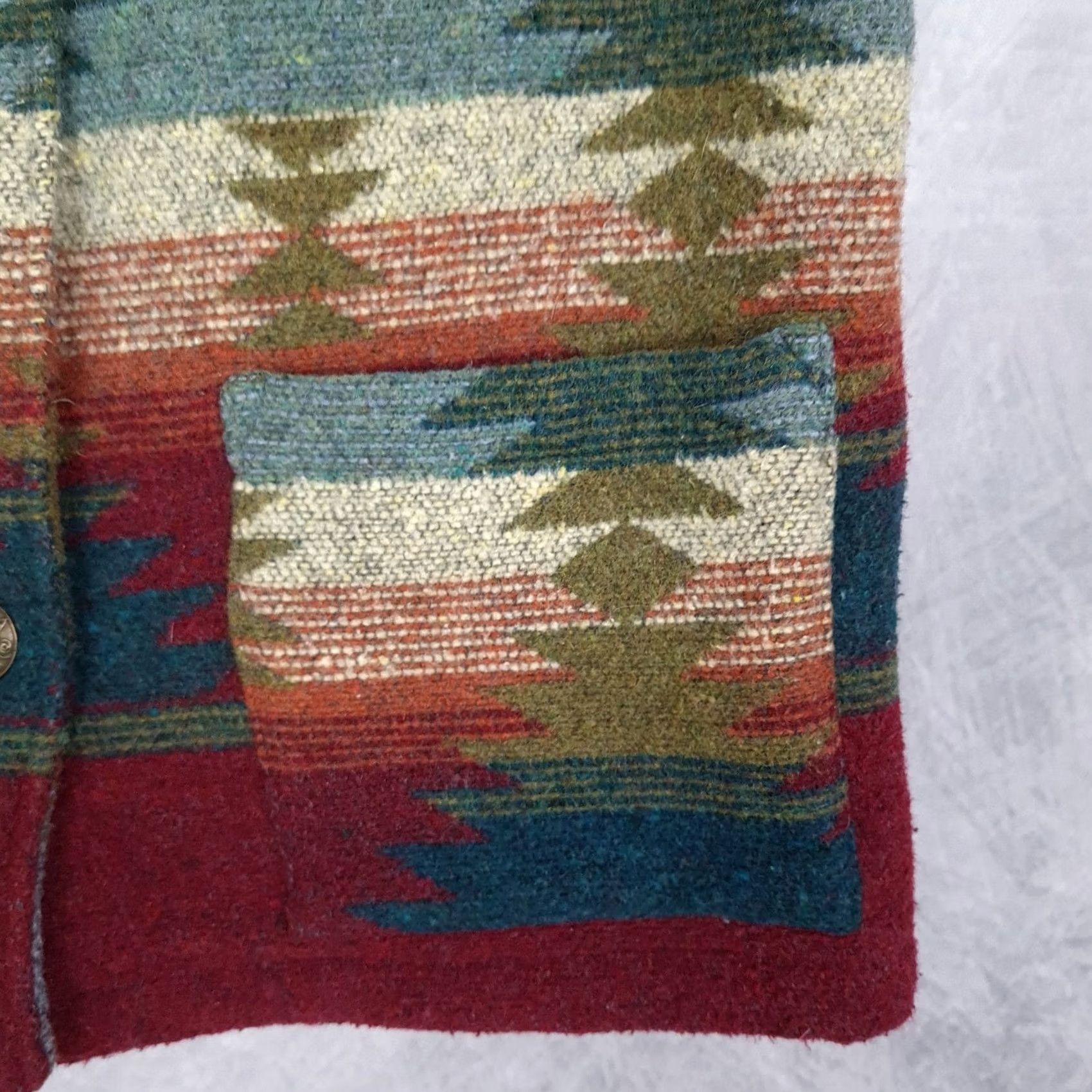 Vintage VINTAGE IVY Sweater Vest Womens Small Aztec Southwestern Boho Wool Blend Button Up Size S / US 4 / IT 40 - 5 Thumbnail