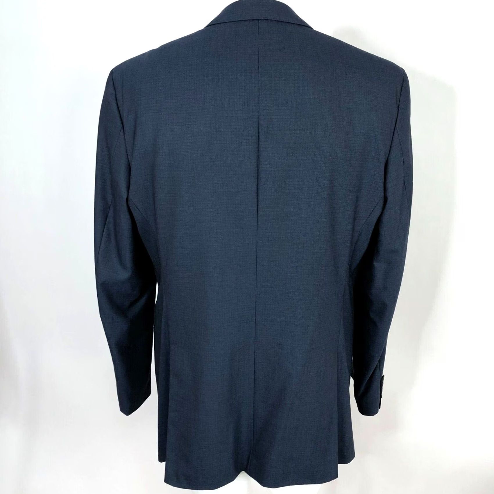 Hugo Boss HUGO BOSS The James/Sharp2 44L Long 100% Wool Two Button Suit Sport Jacket Blue Size 40R - 4 Thumbnail