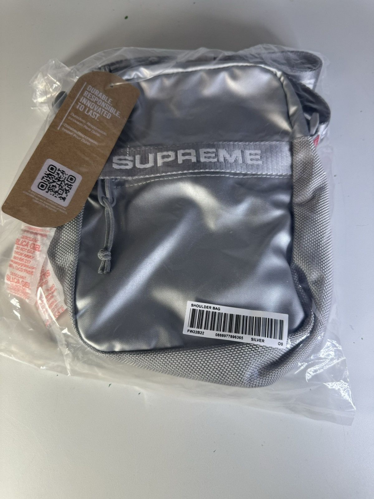 Supreme Supreme Shoulder Bag FW22 Silver Grey Gray Brand New | Grailed