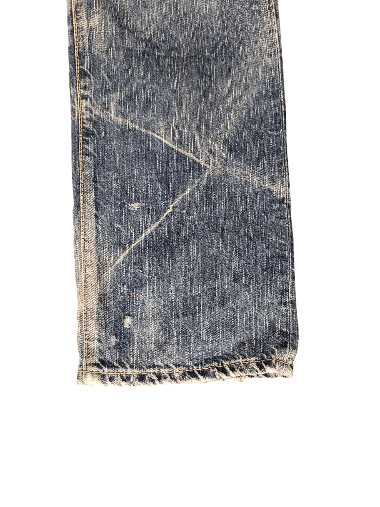 Edwin Vintage Edwin 503 Distress Faded Clawmark Denim Jeans Size US 33 - 6 Thumbnail