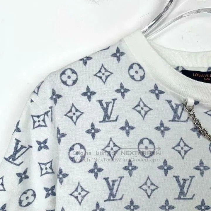 Louis Vuitton Louis Vuitton 2022 White Monogram Cotton T. Size US L / EU 52-54 / 3 - 3 Thumbnail