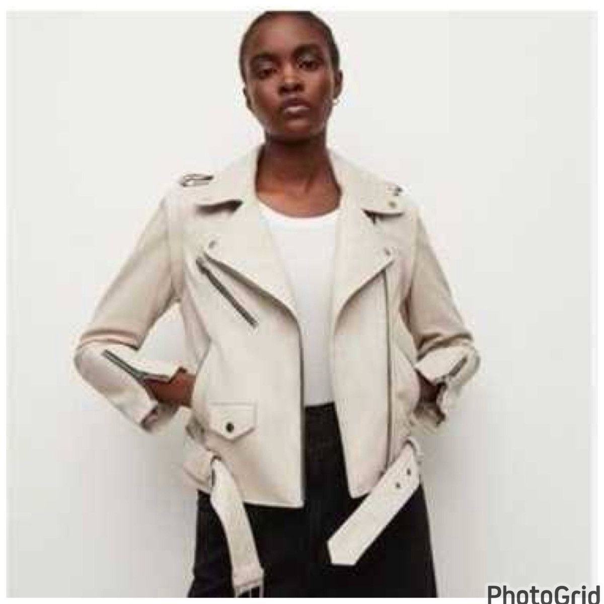 Mango MANGO Faux Leather Moto Jacket Size S / US 4 / IT 40 - 13 Thumbnail