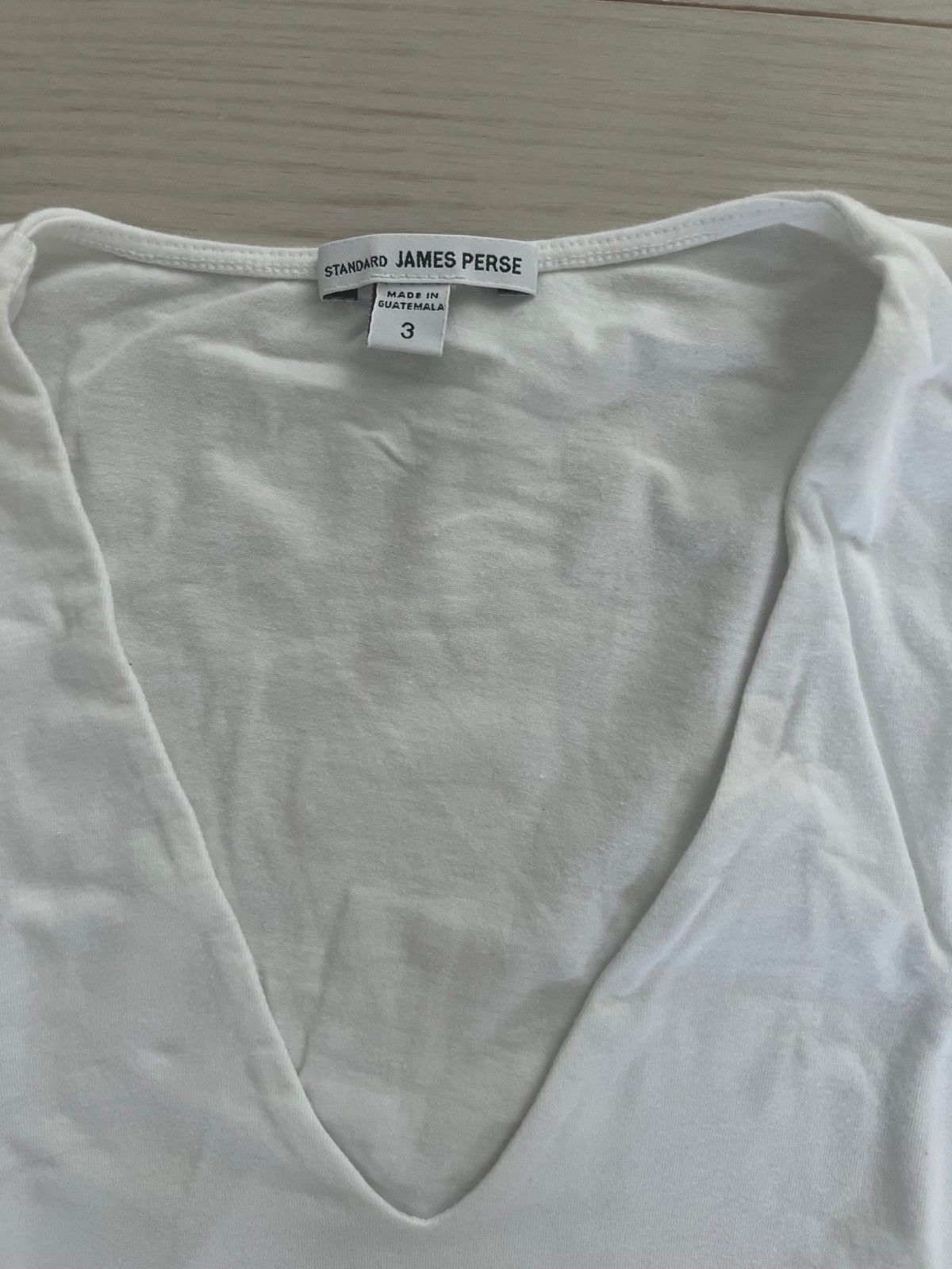 James Perse James Perse WSJH3296 V-Neck White Top ( 3 ) Size ONE SIZE - 2 Thumbnail