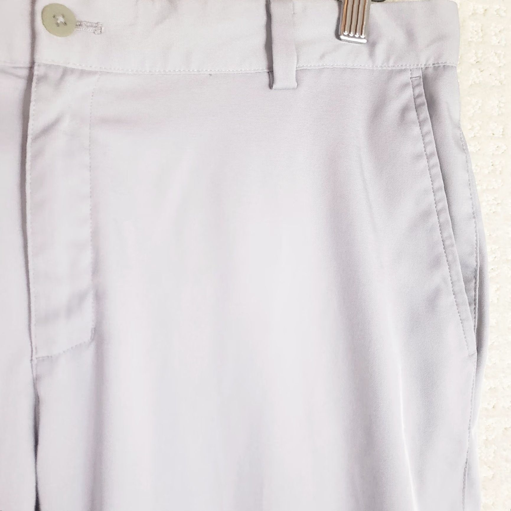 Nike Nike Dri-fit Golf Pants Mens 34x32 Gray Flat Front Regular Inseam 32 Waist 34 Chino Polyester Spandex Logo Button Pockets Size US 34 / EU 50 - 5 Thumbnail