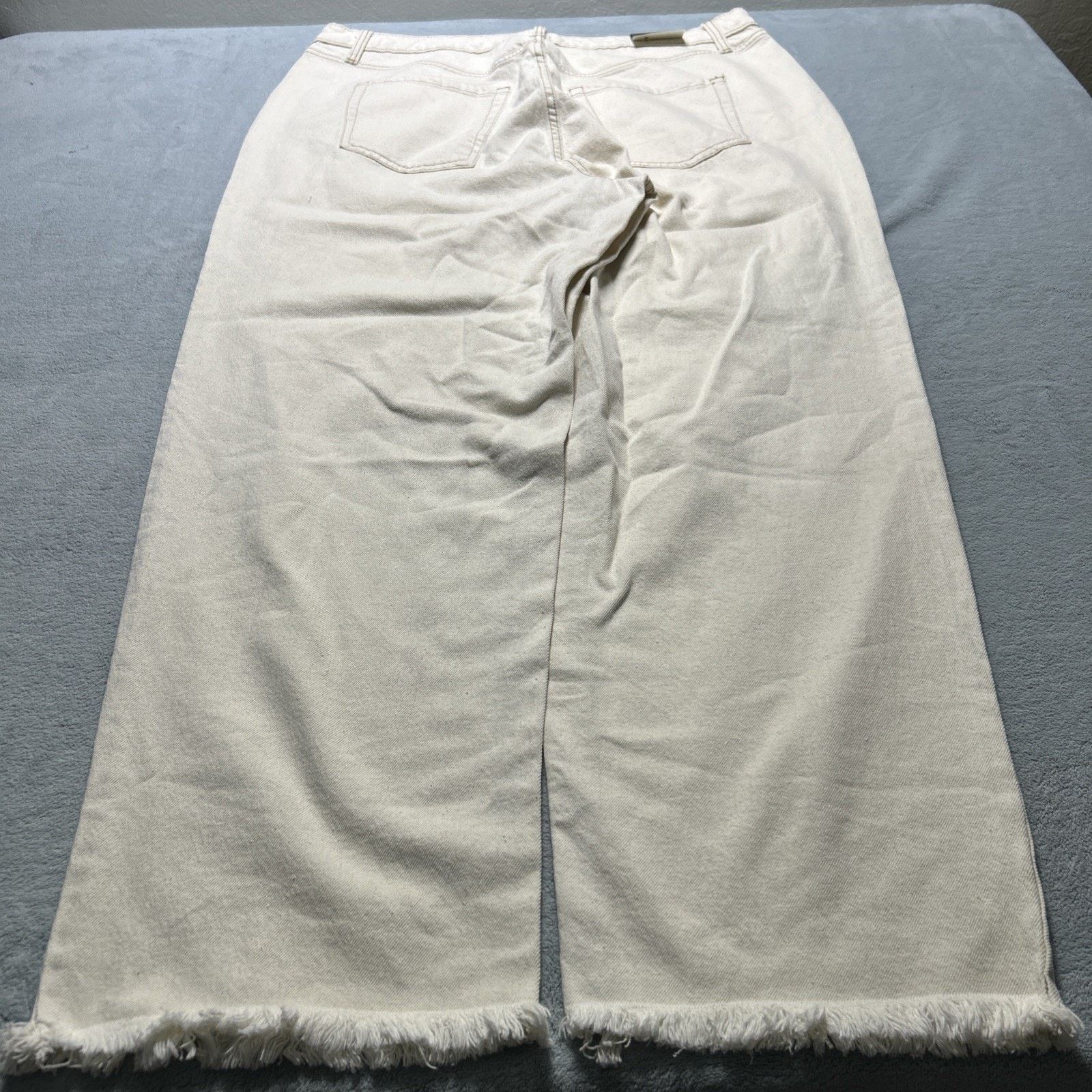 JNCO Beyond Baggy Jeans Womens 16 38x31 Wide Leg Loose Raw Hems Size 38" / US 16 / IT 52 - 1 Thumbnail