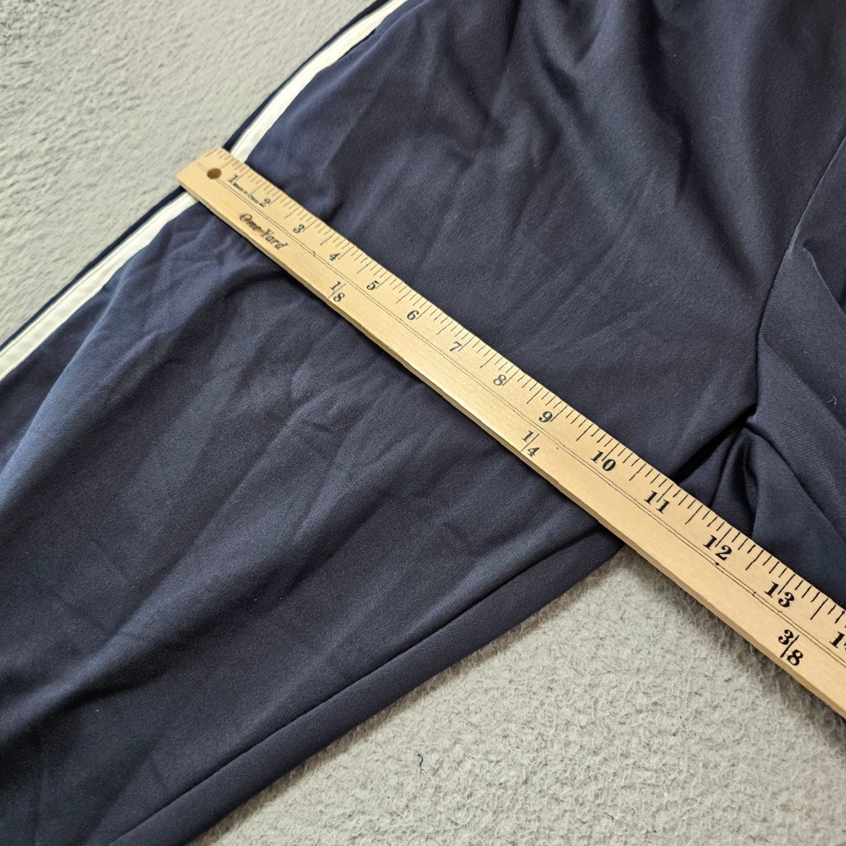 Adidas Adidas Pants Men's Large Sweatpants Joggers Navy White Striped Logo 32x29 Size US 33 - 5 Thumbnail