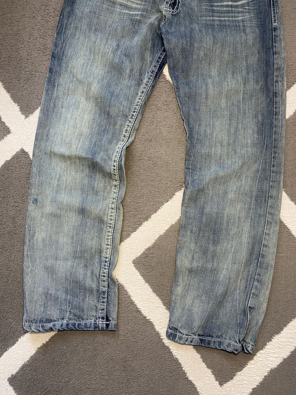 Affliction × True Religion × Vintage Project Mayhem vintage look washed denim straight pants Size US 36 / EU 52 - 12 Thumbnail