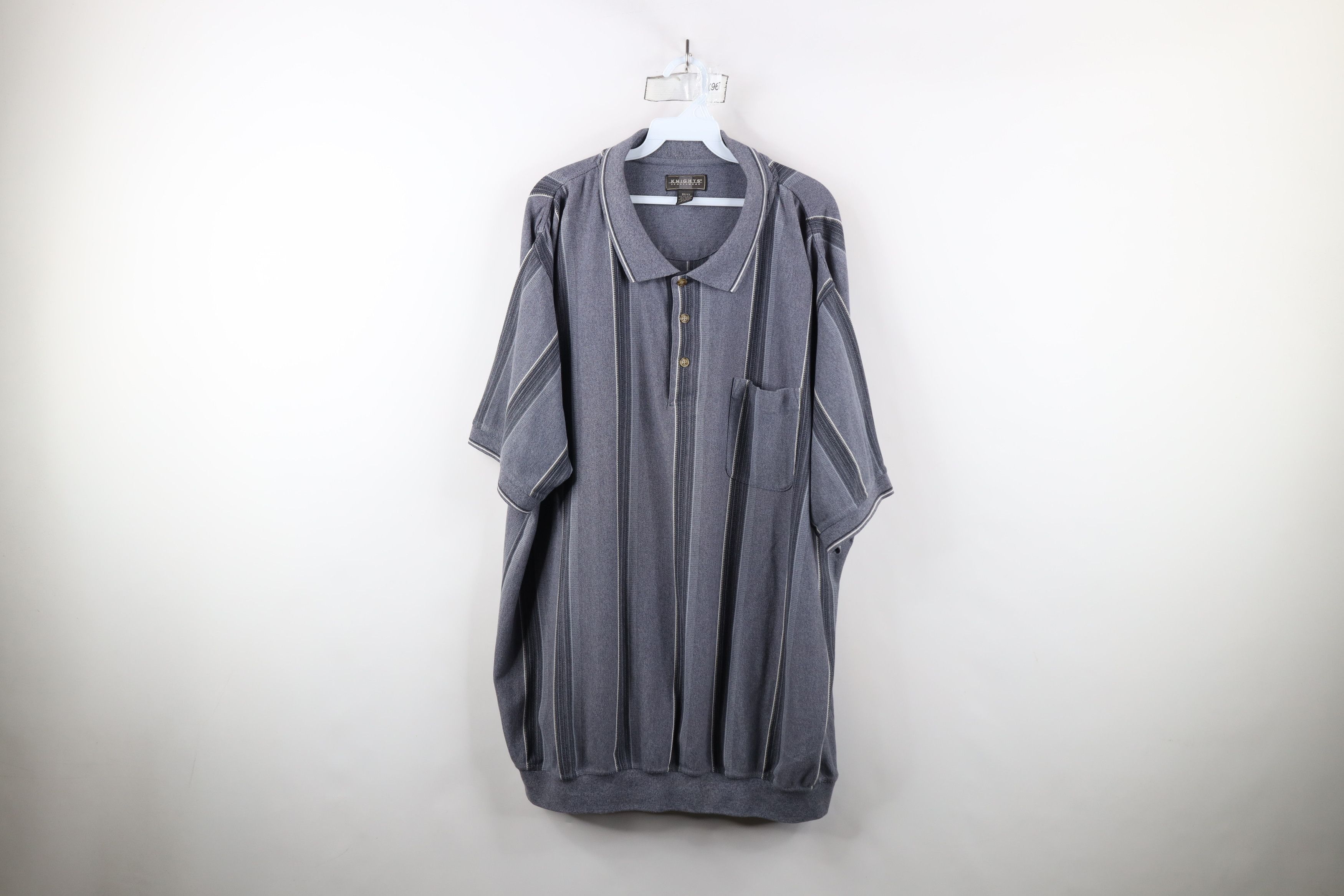 Vintage Vintage 90s Streetwear Striped Collared Pullover Polo Shirt Size US XXL / EU 58 / 5 - 1 Thumbnail