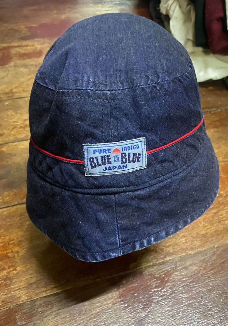 Blue Blue Japan × Japanese Brand 🔥RARE🔥Blue blue japan pure indigo reversible bucket hats Size ONE SIZE - 6 Thumbnail