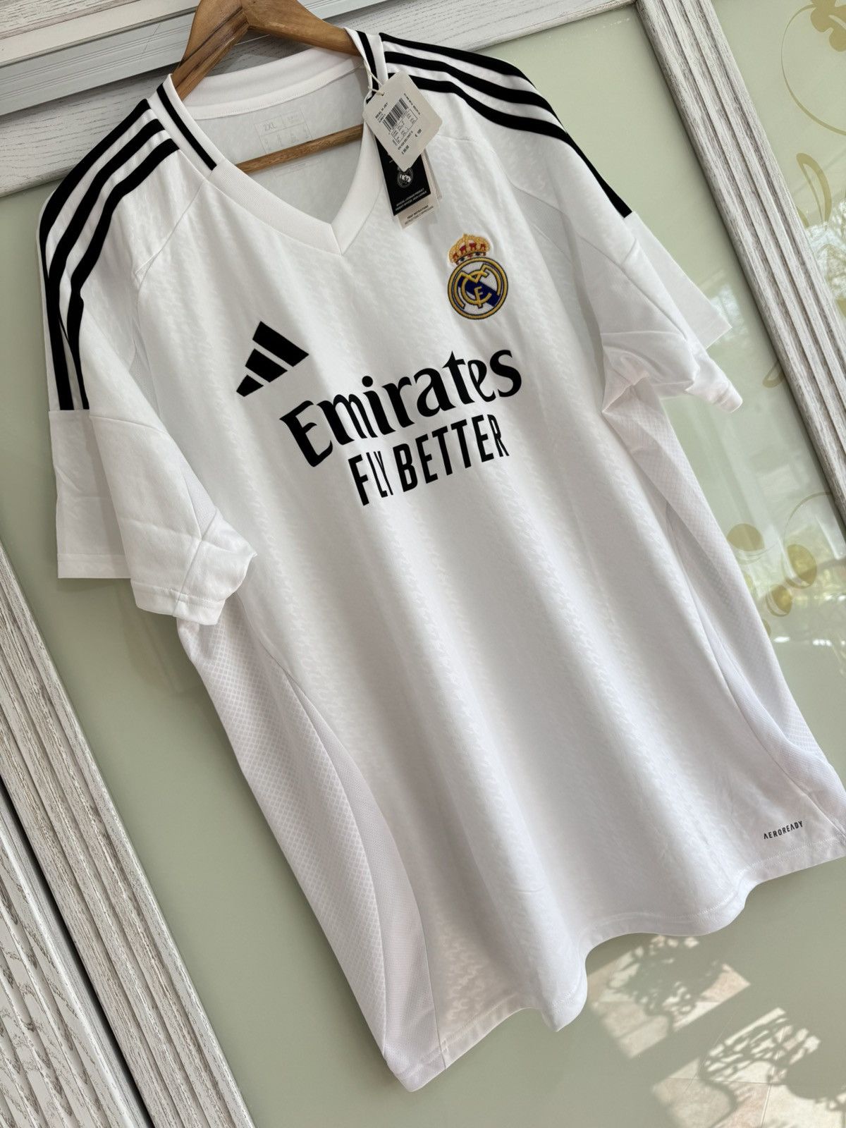 Adidas BNWT Real Madrid 2024-2025 Home Soccer Jersey Football Shirt Size US XXL / EU 58 / 5 - 5 Thumbnail