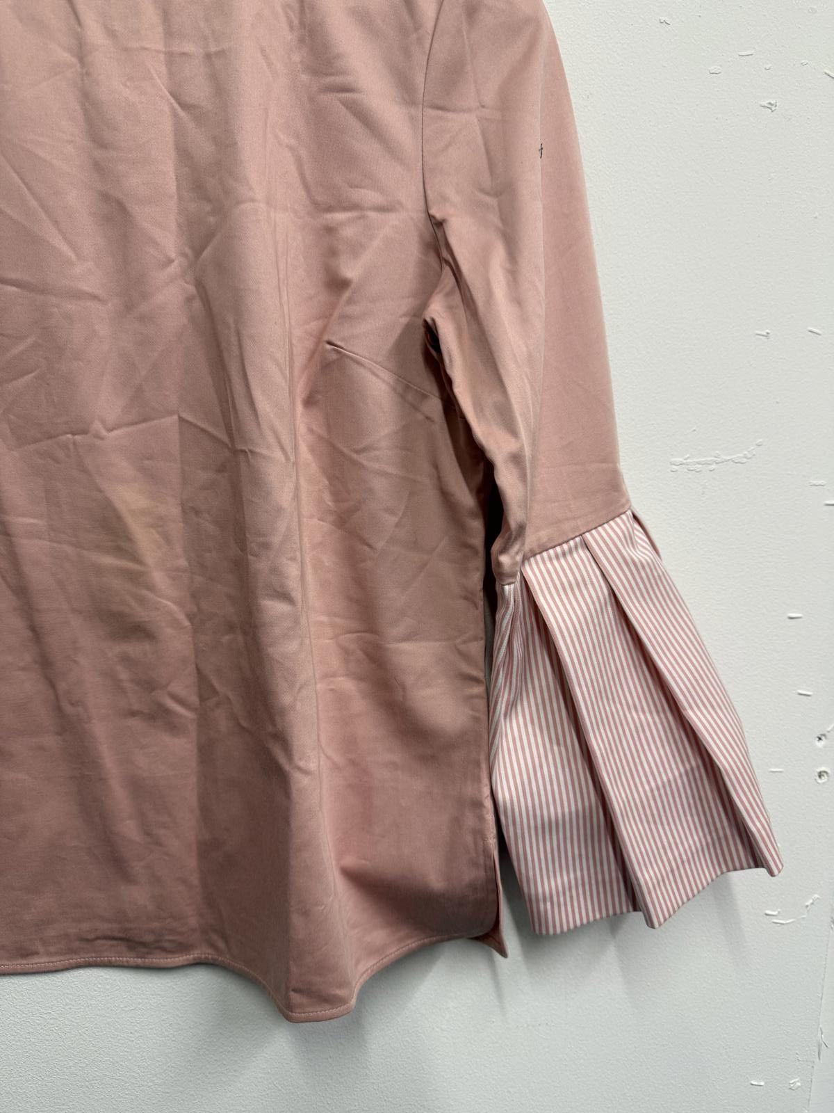 Ted Baker Ted Baker Pink Long Sleeve Top with Pleated Sleeve Detail Size XXS / US 00 / IT 34 - 3 Thumbnail