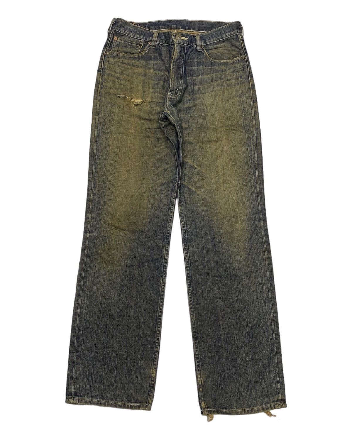 JNCO × Levi's × Vintage 🔥LEVIS 502 RUSTY BAGGY DISTRESSED DENIM JEANS Size US 30 / EU 46 - 1 Thumbnail