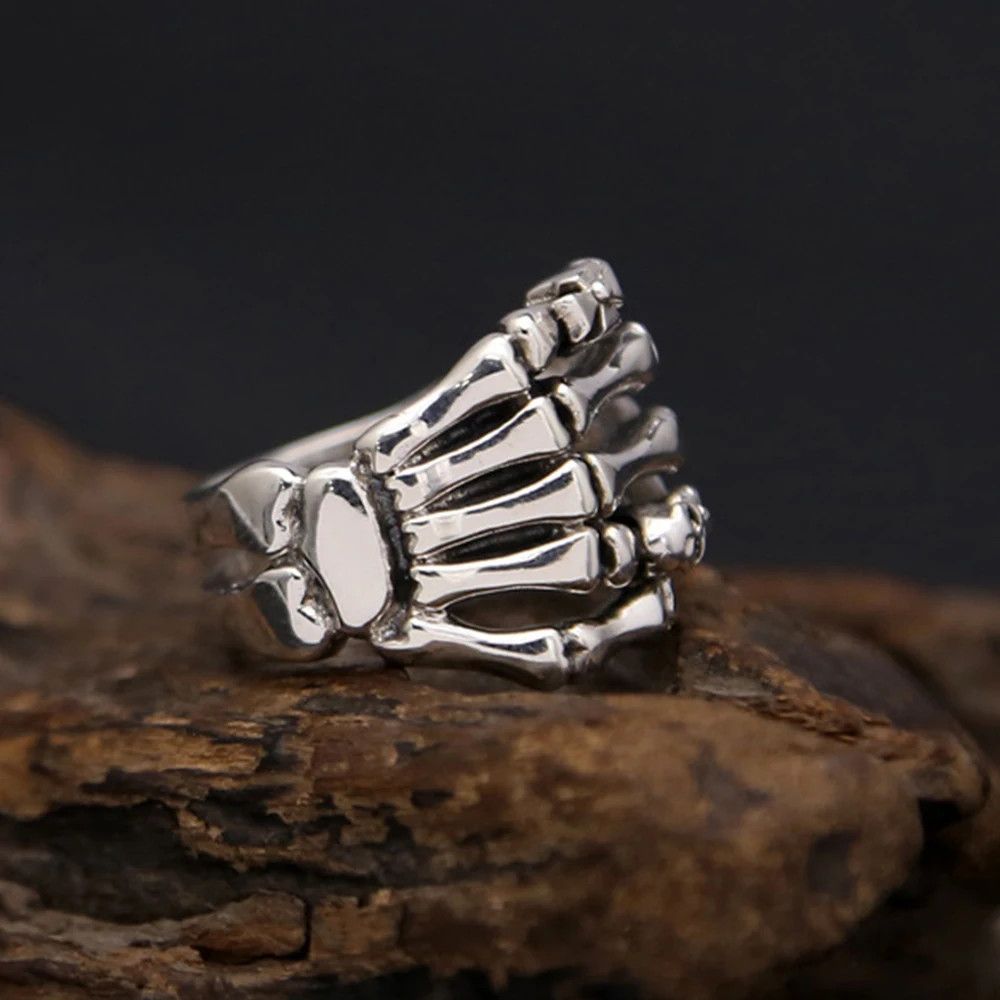 Jewelry Skeleton Hand Ring Size ONE SIZE - 3 Thumbnail