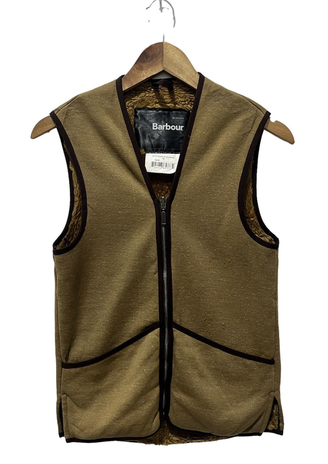 Barbour 🔥Barbour Vest Fleece Size 34R - 1 Thumbnail
