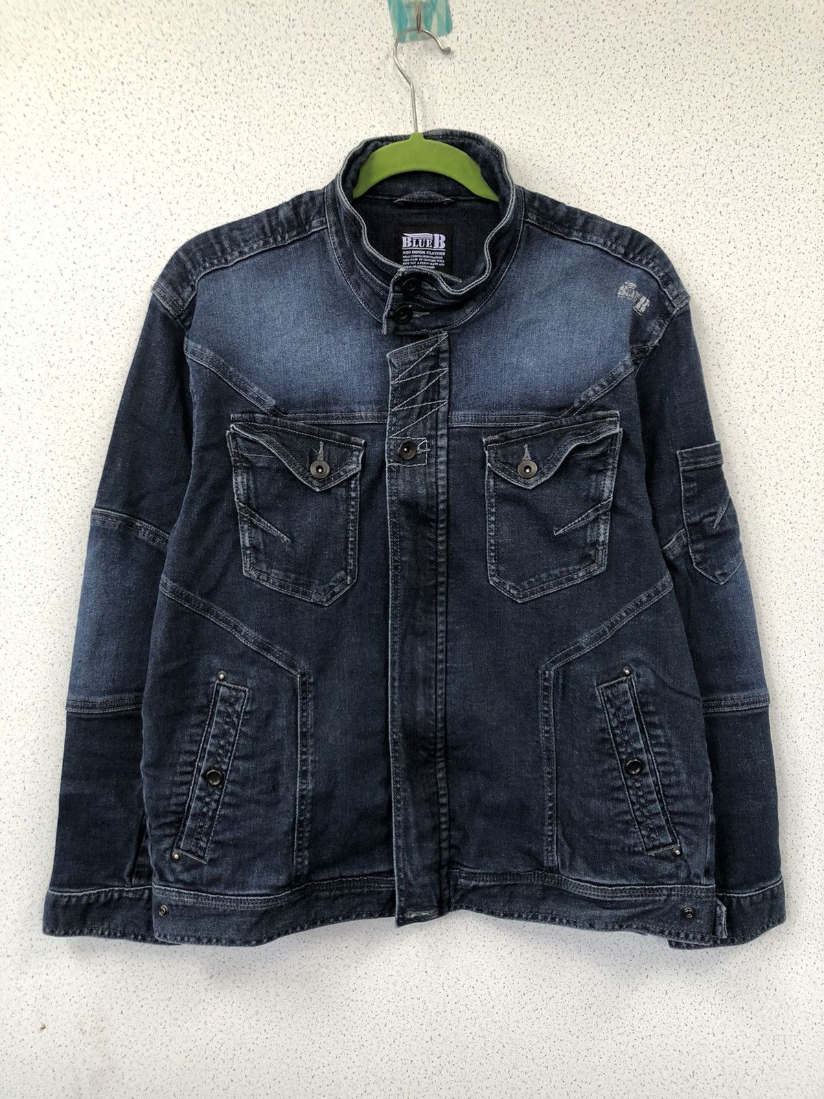 Vintage Blue B Neo Denim Jacket Size US M / EU 48-50 / 2 - 1 Thumbnail