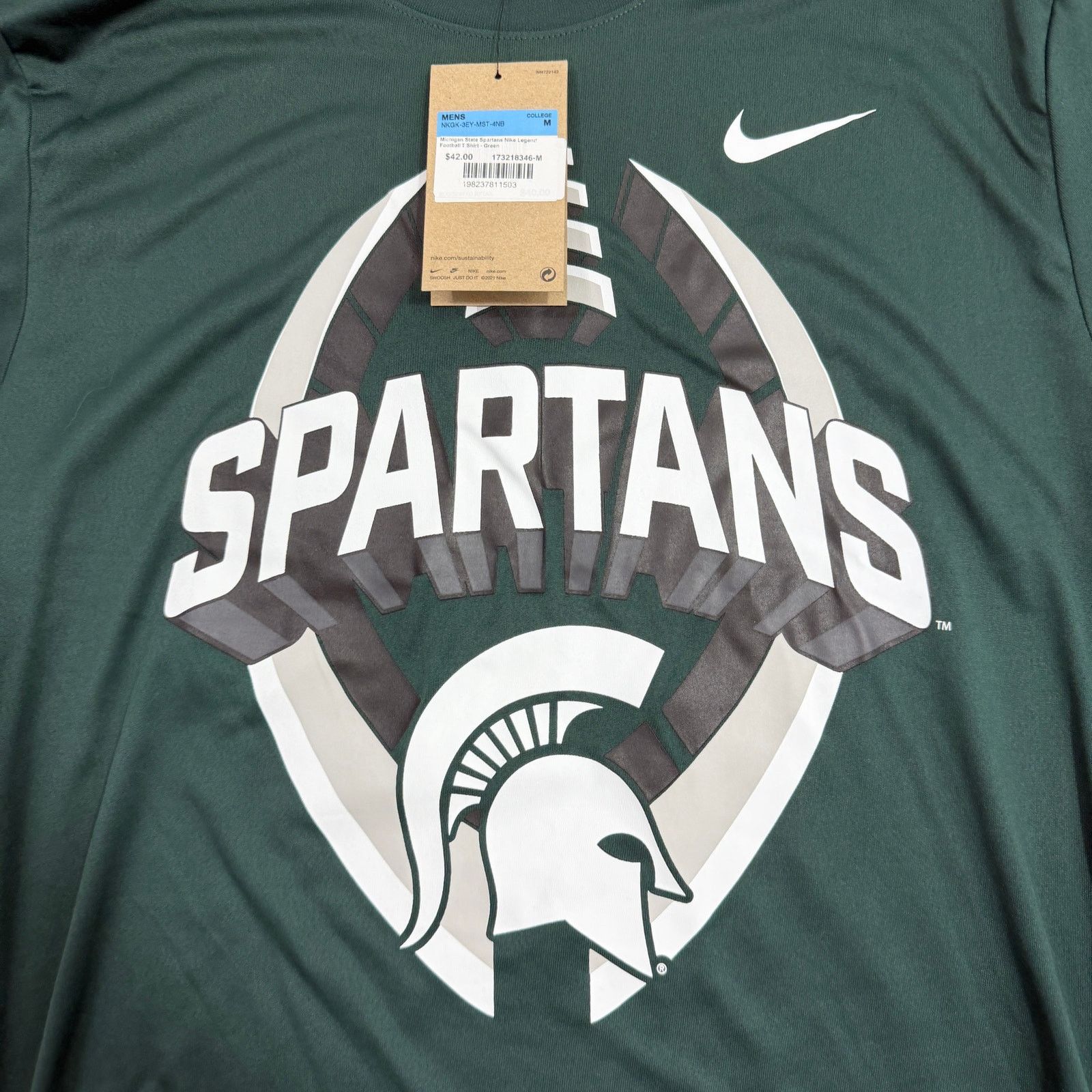 Nike Nike Michigan State Spartans Legend Football Shirt Medium Size US M / EU 48-50 / 2 - 3 Thumbnail