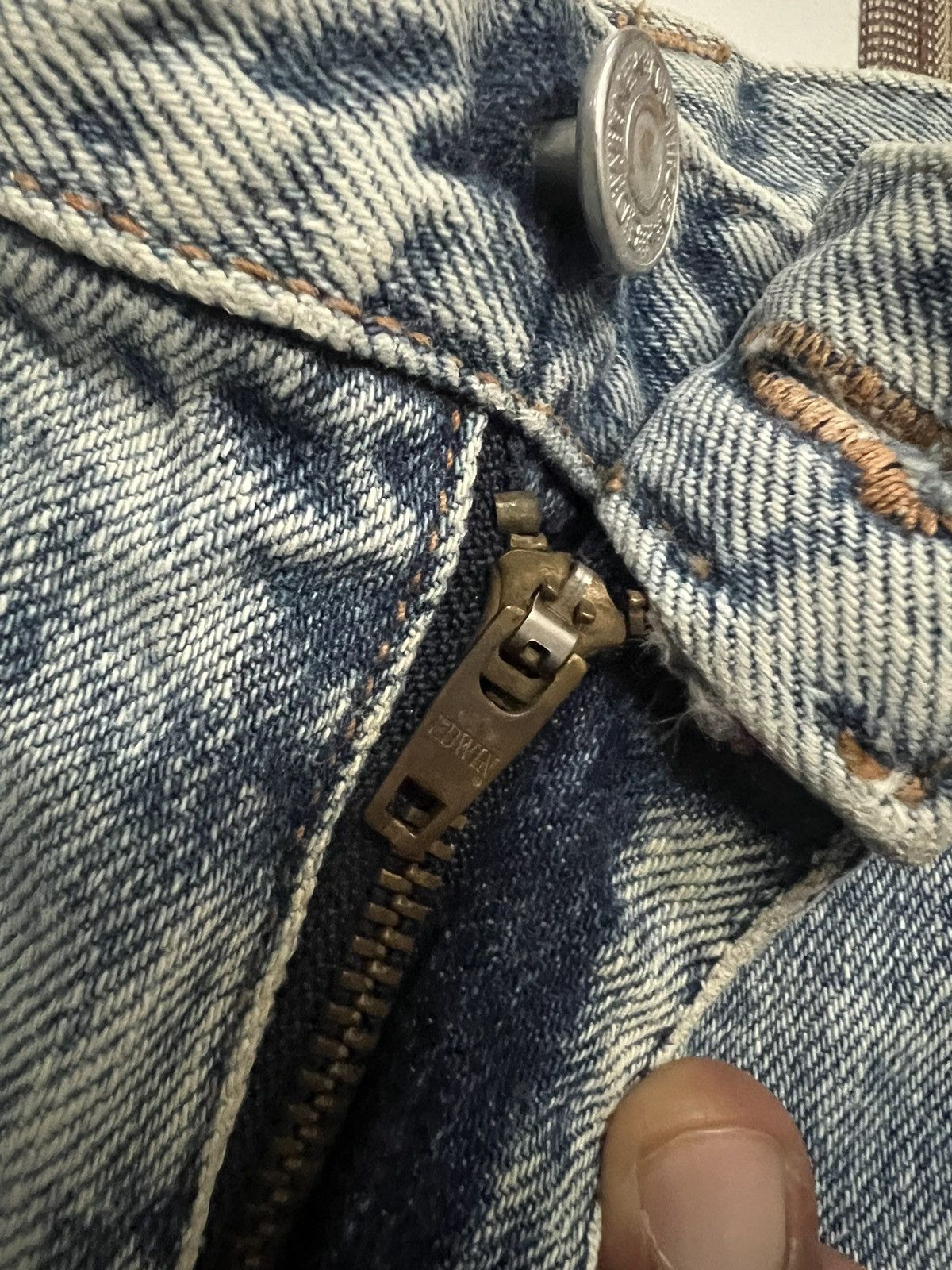 Edwin × Japanese Brand × Vintage Edwin Japan - vintage washed blue Japan Edwin Size US 34 / EU 50 - 9 Thumbnail