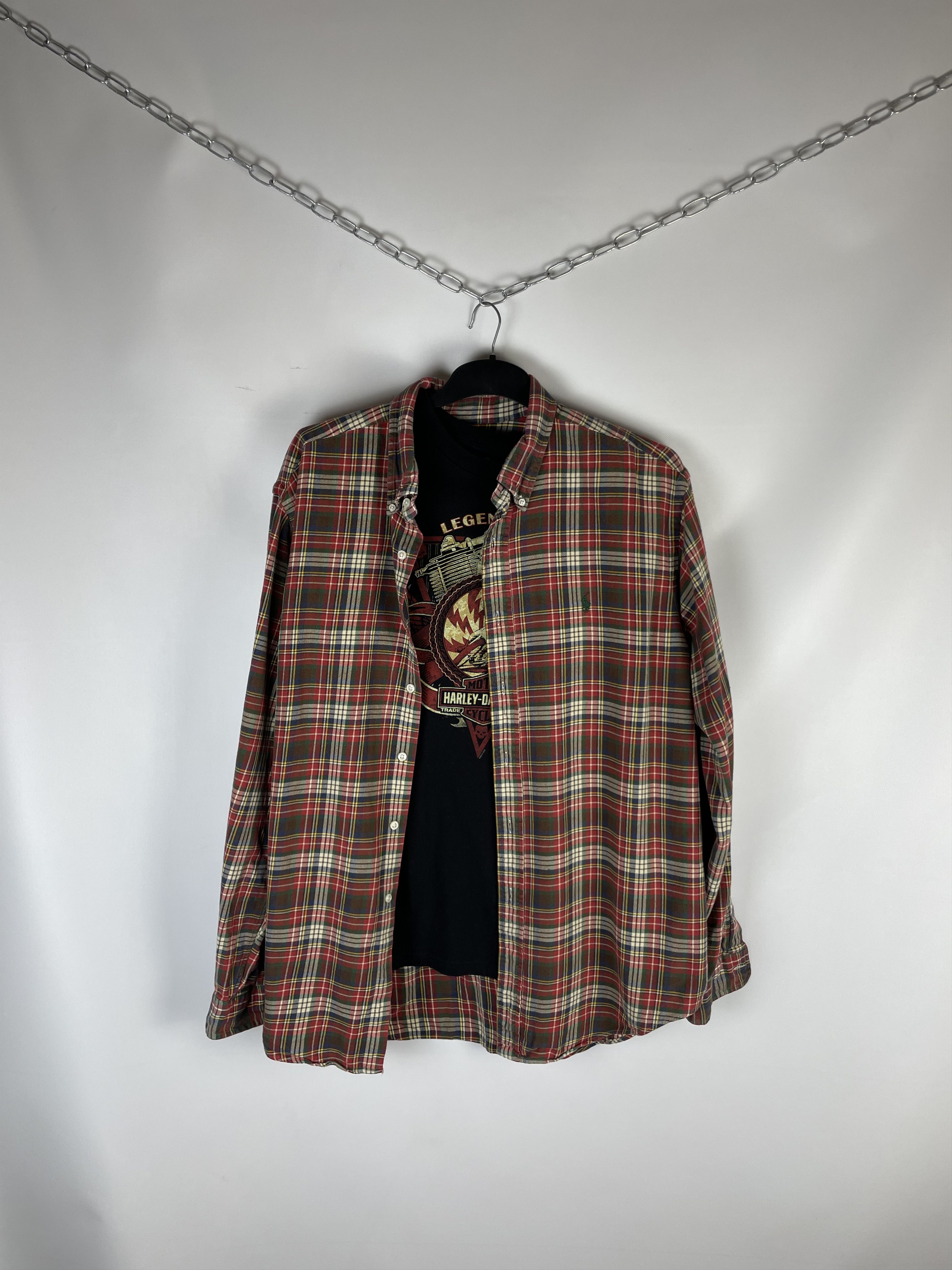 Flannel Flannel Polo Ralph Lauren Vintage Mens Shirt Size US XXL / EU 58 / 5 - 1 Thumbnail