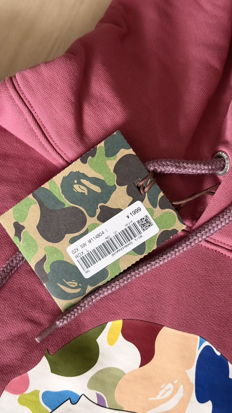 Bape New Balance Relaxed Fit Hoodie Pink Multi Size US L / EU 52-54 / 3 - 3 Thumbnail