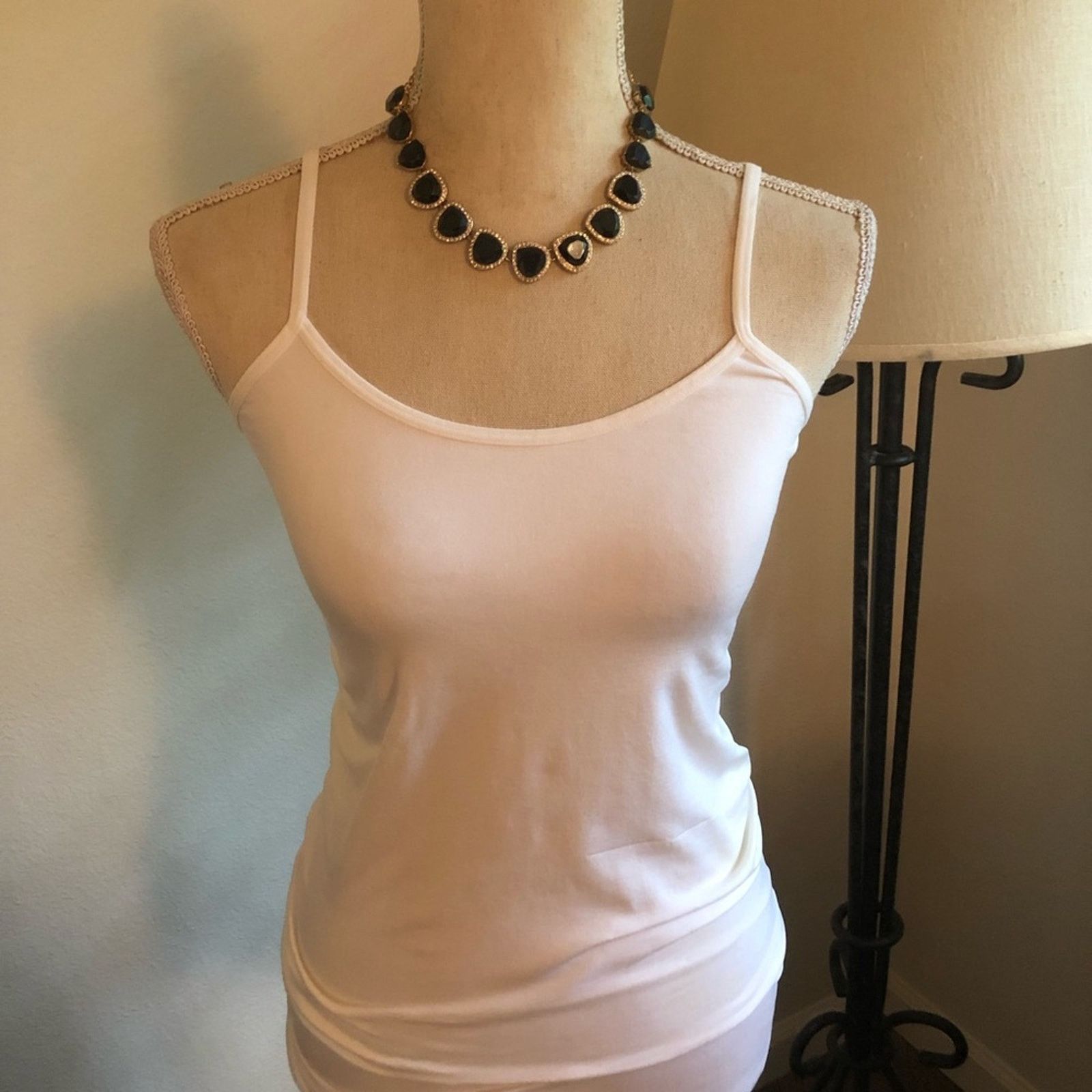 Jewelry Elegant faceted black glass stone bib necklace Size ONE SIZE - 5 Thumbnail