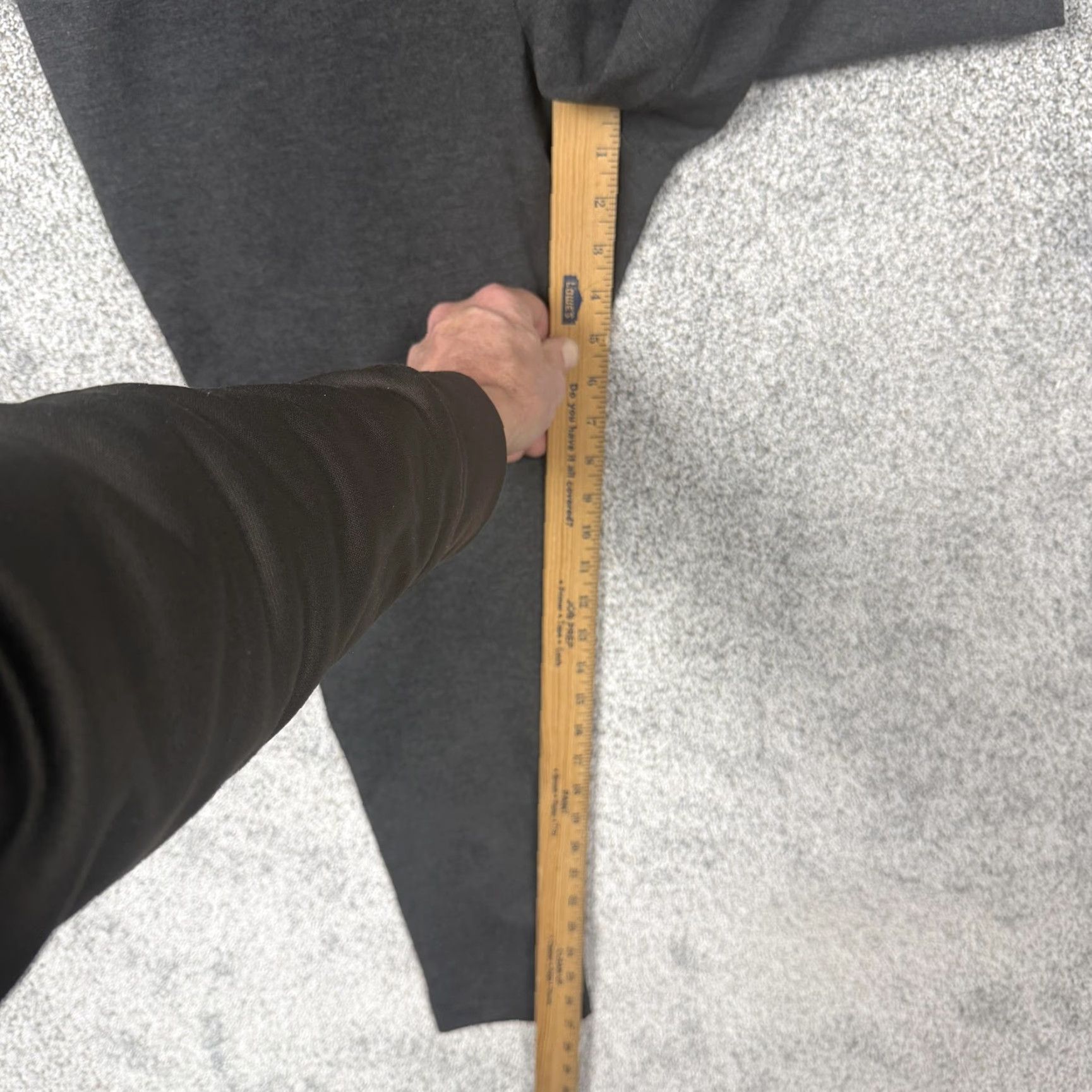 Vintage Tahari Leggings XXL Gray High Rise Knit Ankle Pull On Comfort Women Plus Size Stretch Size 40" / US 18 - 4 Thumbnail