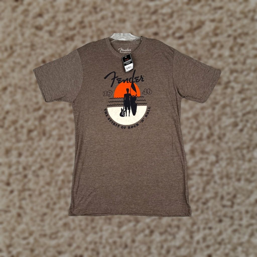 Fender Fender Shirt Men 2XL Olive Heather Sunset Guitar Rock T-Shirt Size US XXL / EU 58 / 5 - 1 Thumbnail