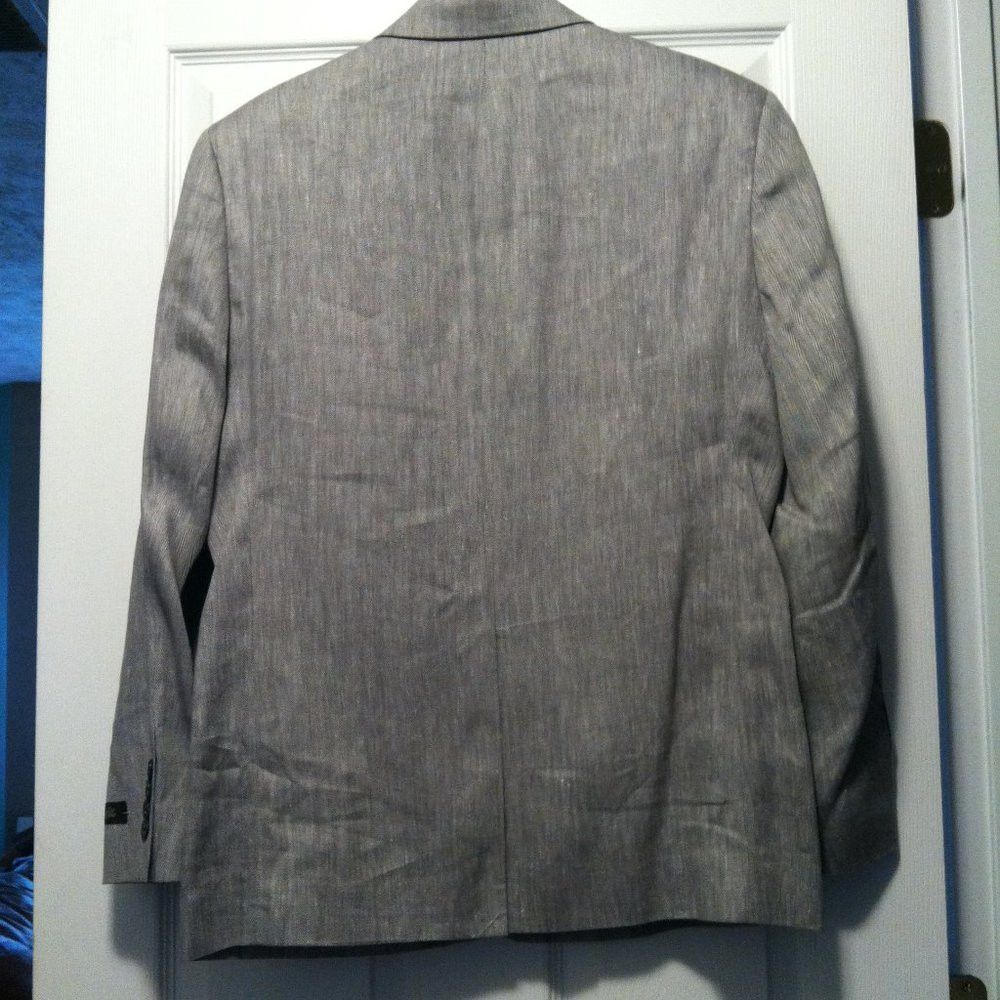 Tasso Elba TASSO ELBA MENS NEW 62%LINEN38%VISCOSE SPORT COAT BLAZER 44L Size 44L - 8 Thumbnail