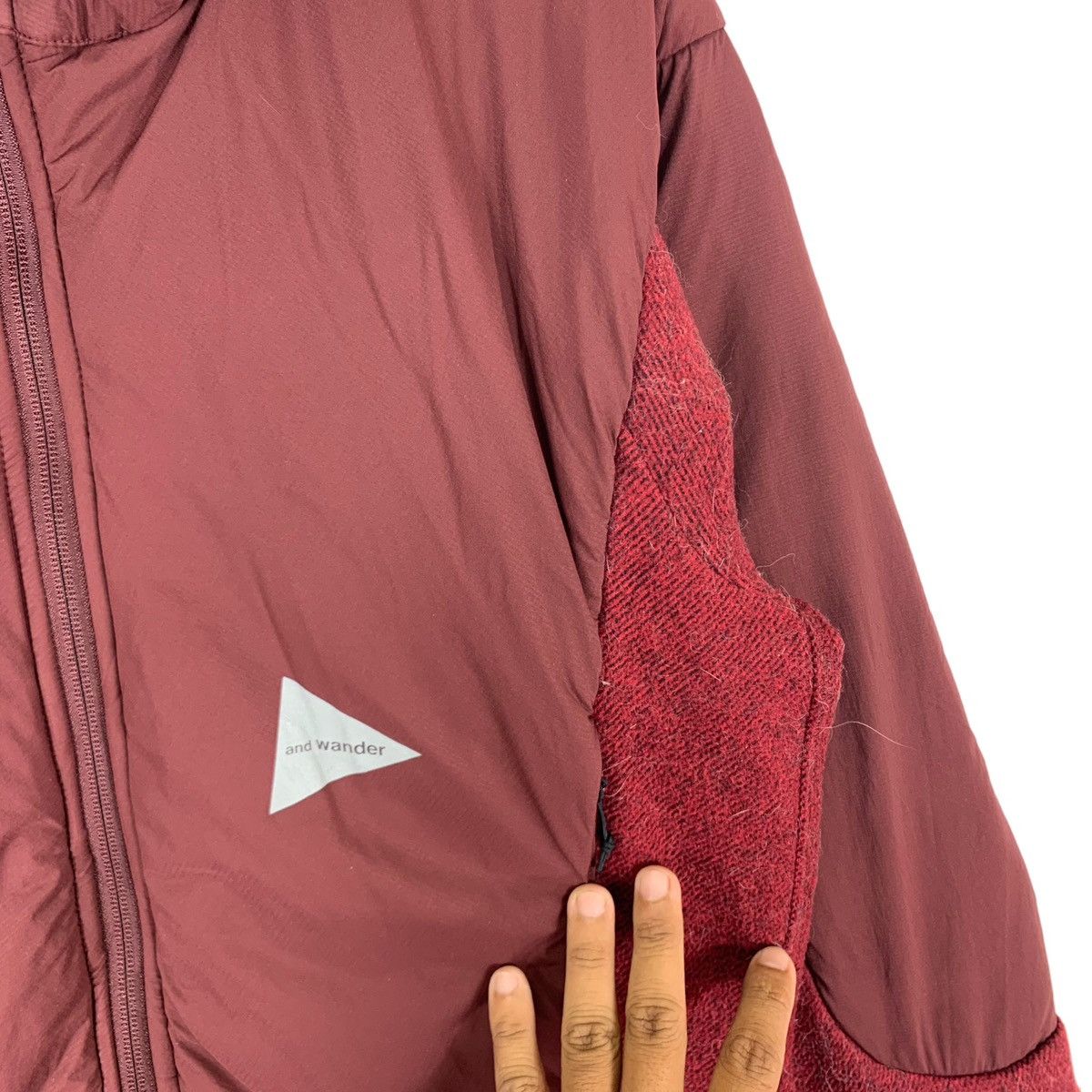 And Wander And Wander Pertex Microlight Primaloft Burgundy Fleece Size US M / EU 48-50 / 2 - 6 Thumbnail
