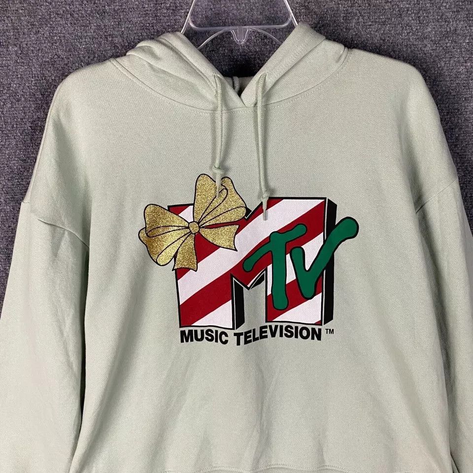 Mtv MTV Hoodie Women's Large Pullover Graphic Print Cotton L Size L / US 10 / IT 46 - 2 Thumbnail