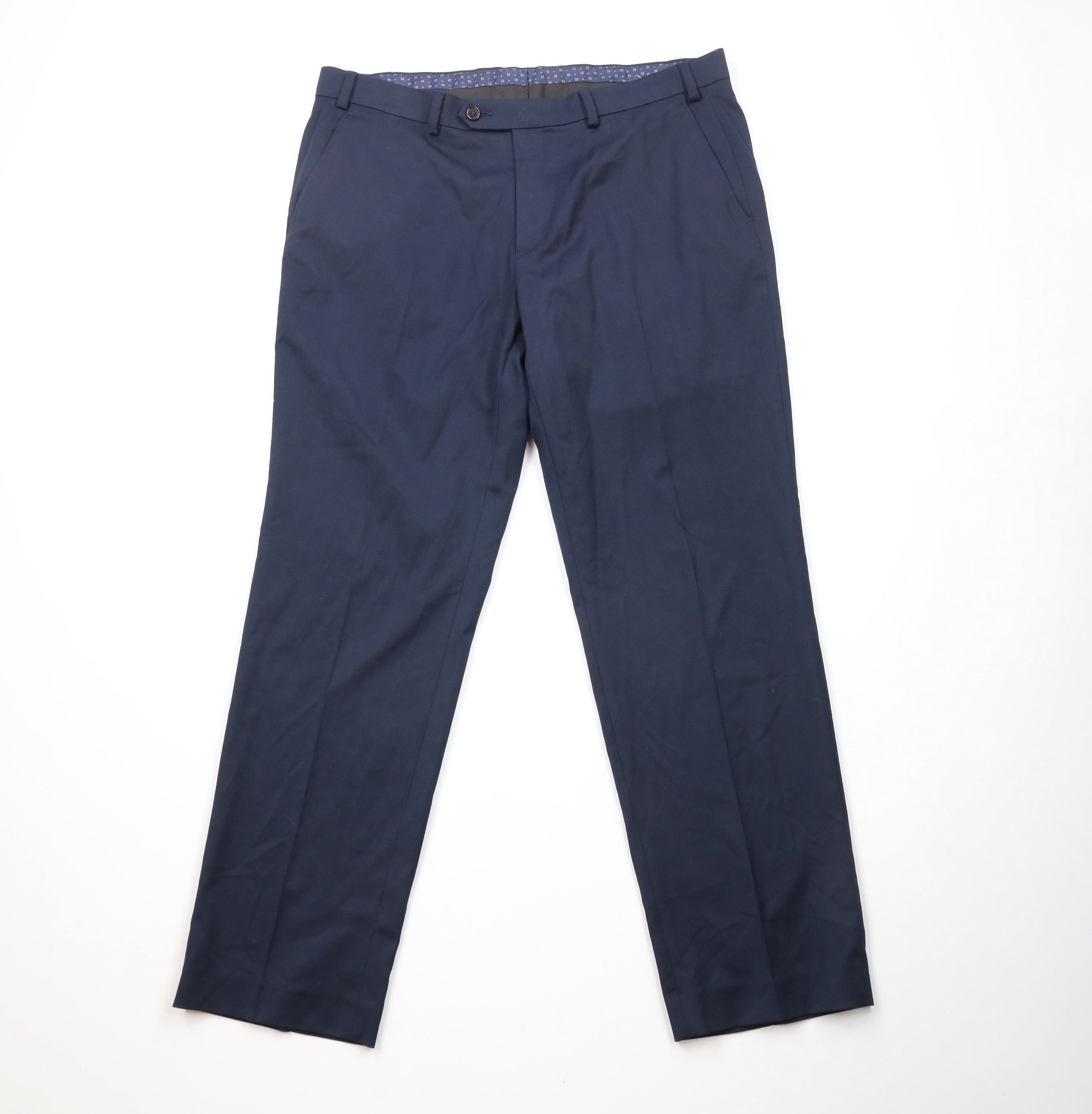 Ralph Lauren × Vintage Vintage Ralph Lauren Stretch Flat Front Chino Pants Blue Size US 36 / EU 52 - 1 Thumbnail