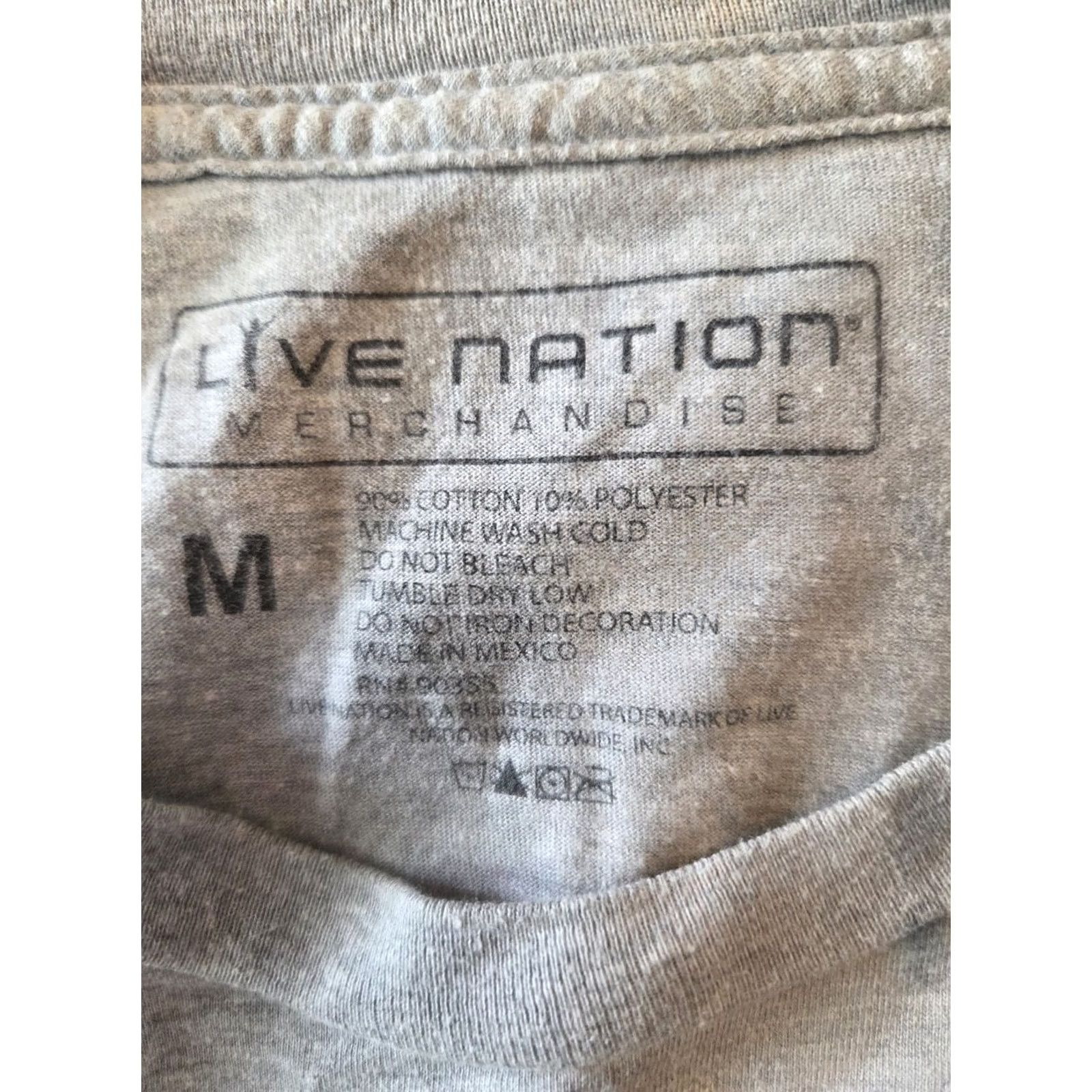 Olive John Lennon T Shirt Mens Medium Gray New York City Beatles Crew Live Nation Music Rock City Size US M / EU 48-50 / 2 - 3 Thumbnail