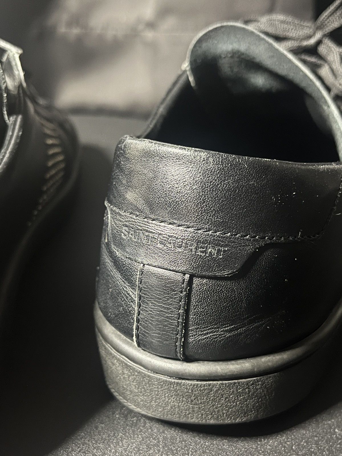 Saint Laurent Paris Saint Laurent Studded Court Sneakers Size US 11 / EU 44 - 3 Thumbnail