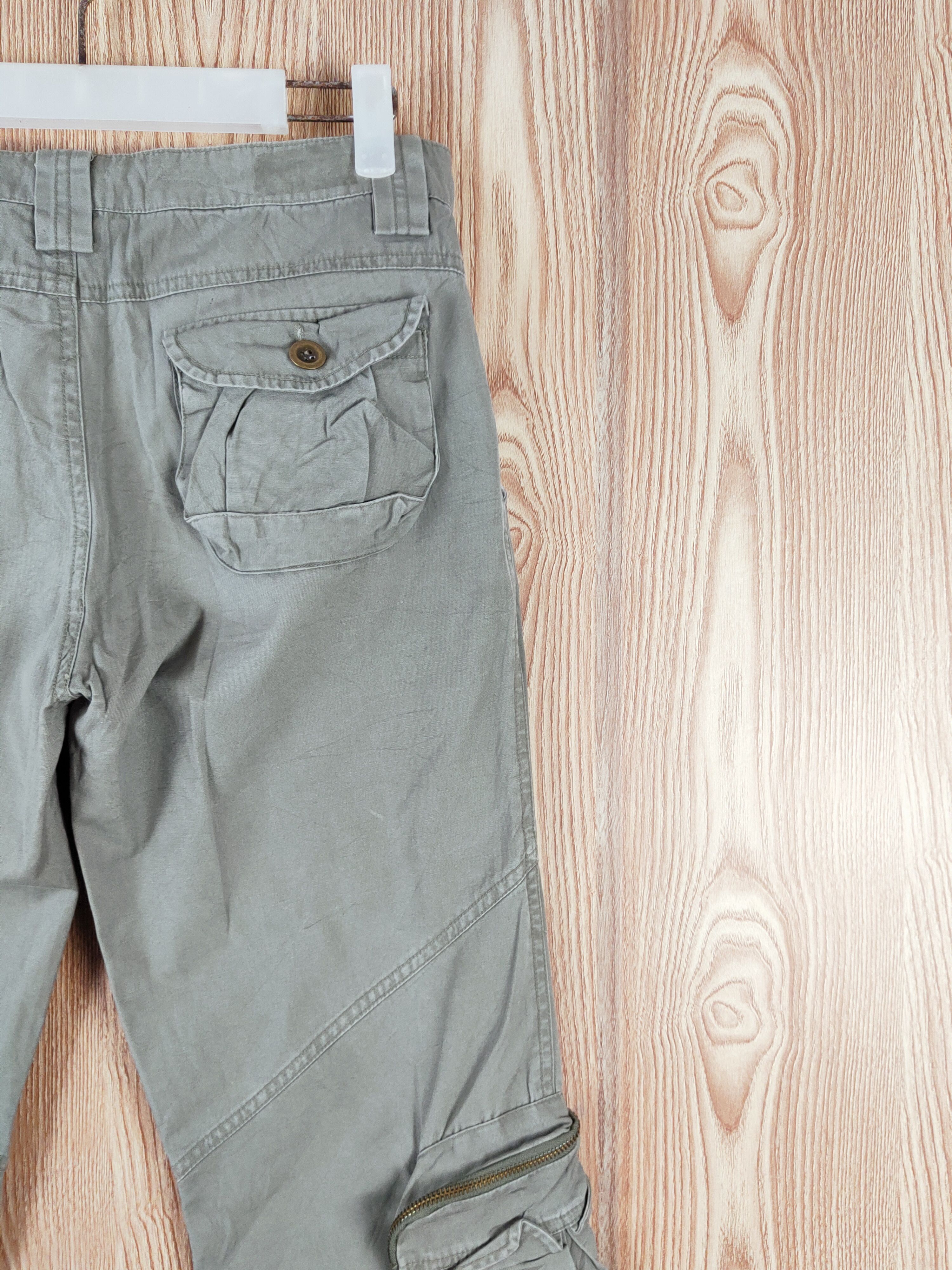 Japanese Brand Crisnare Green Multipocket Tactical Cargo Pants #W400 Size 29" - 10 Thumbnail