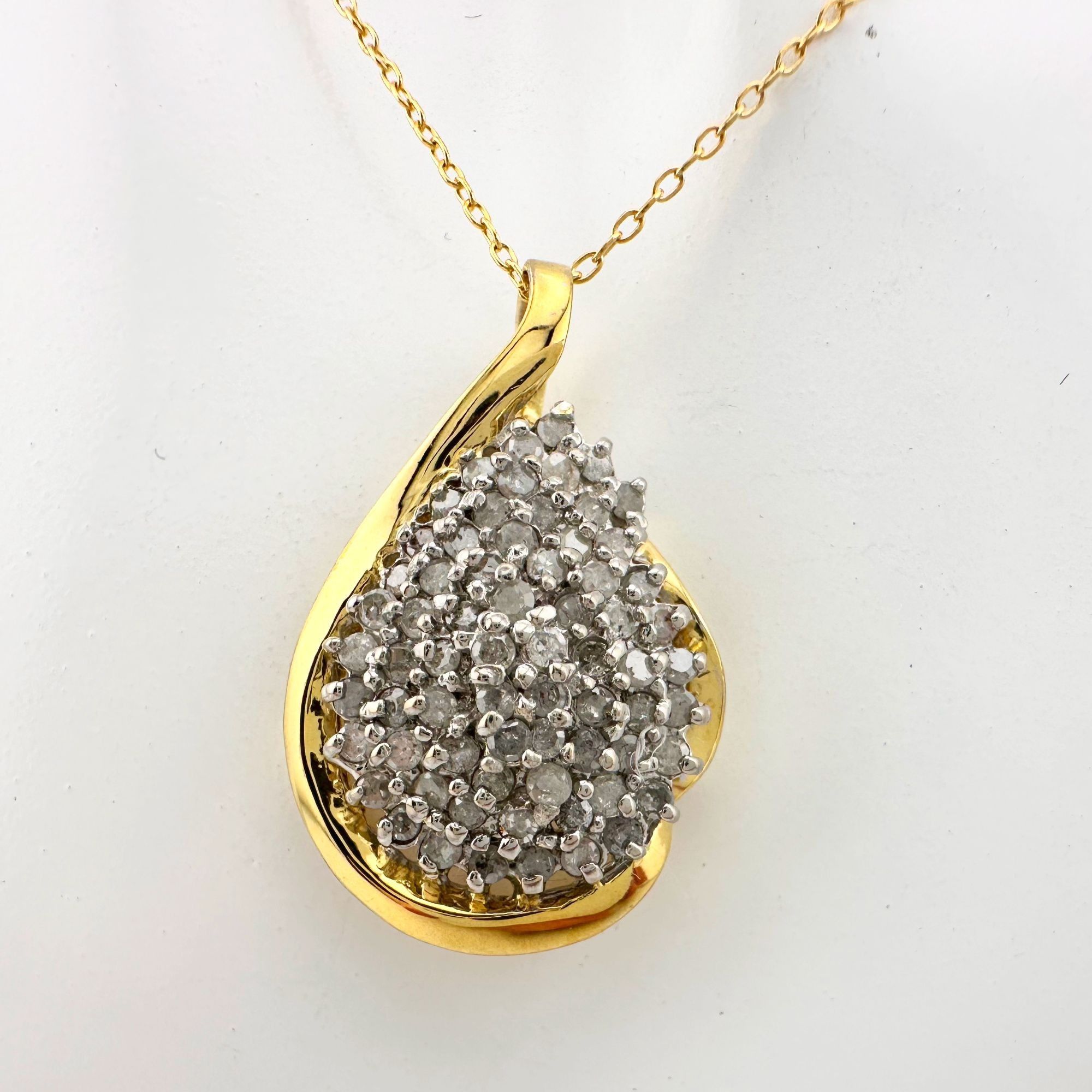 Other Stunning Pear cut 1.00 Carat Natural Diamond Necklace Size ONE SIZE - 6 Thumbnail