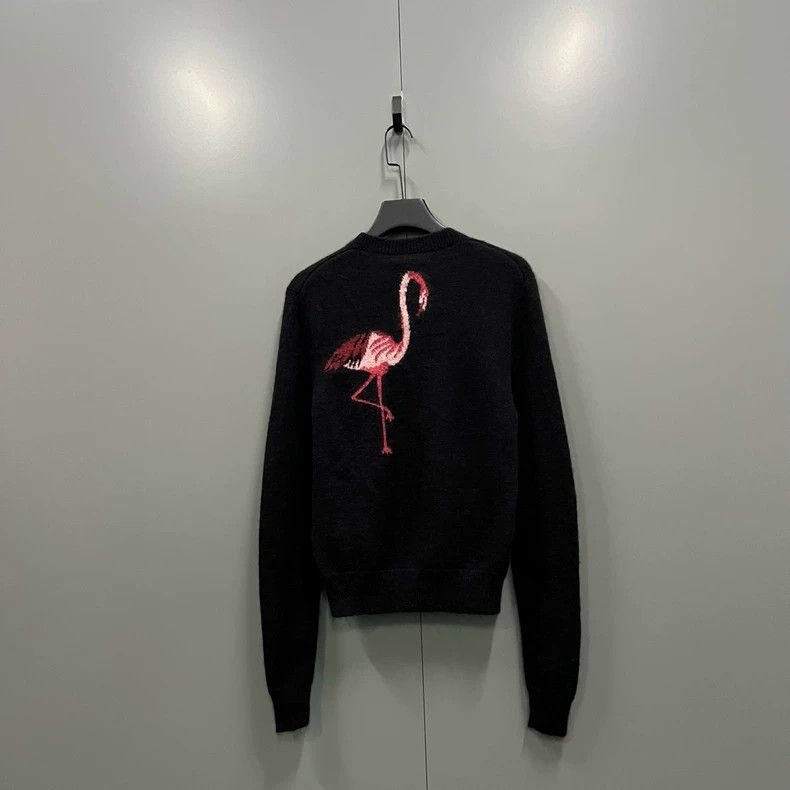 Saint Laurent Paris Saint Laurent Paris Back flamingo print Jersey sweater 2505 Size US XS / EU 42 / 0 - 2 Thumbnail