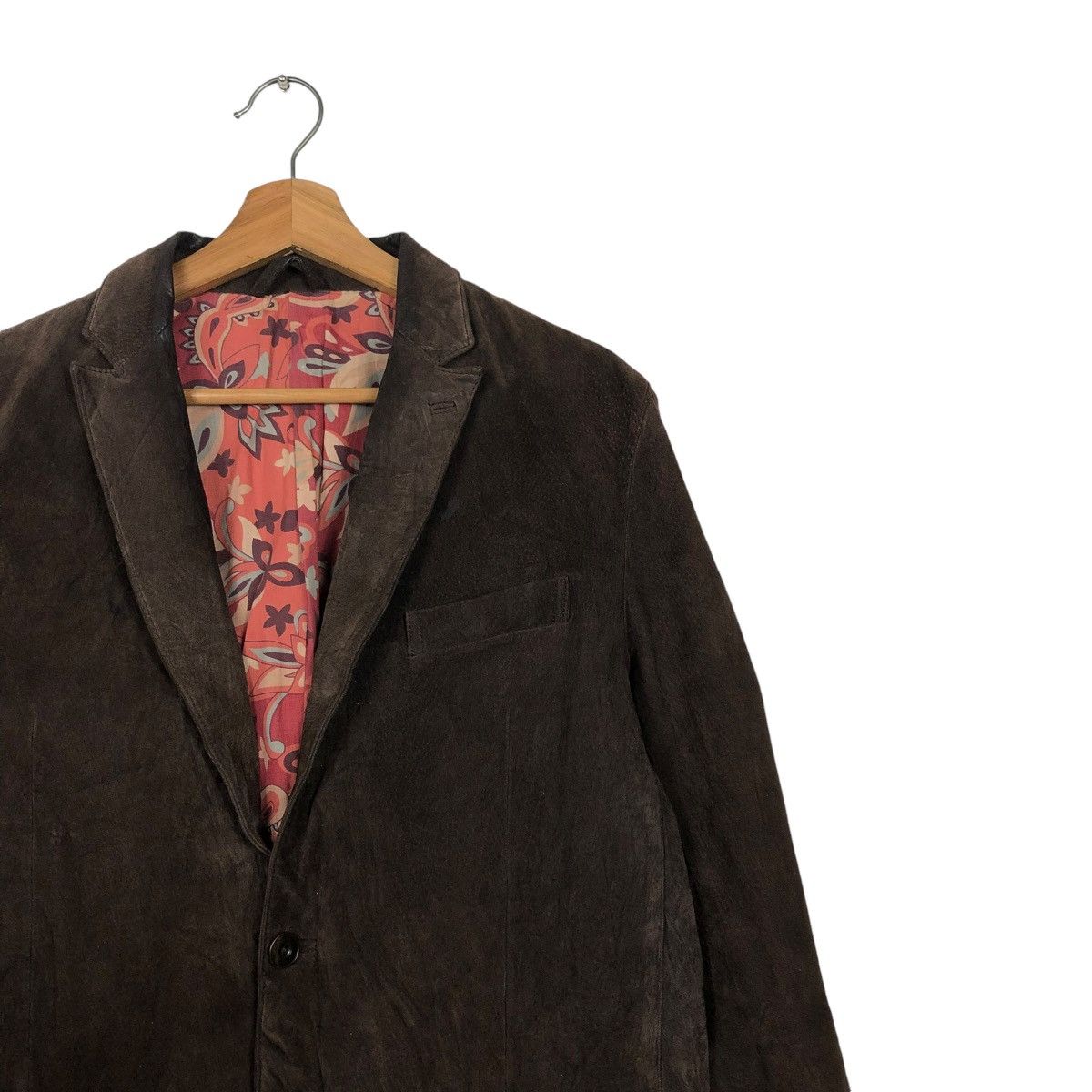Japanese Brand 🔥VINTAGE LEATHER JACKET TAKATO BLANKET NATIVE FLORAL Size US L / EU 52-54 / 3 - 8 Thumbnail