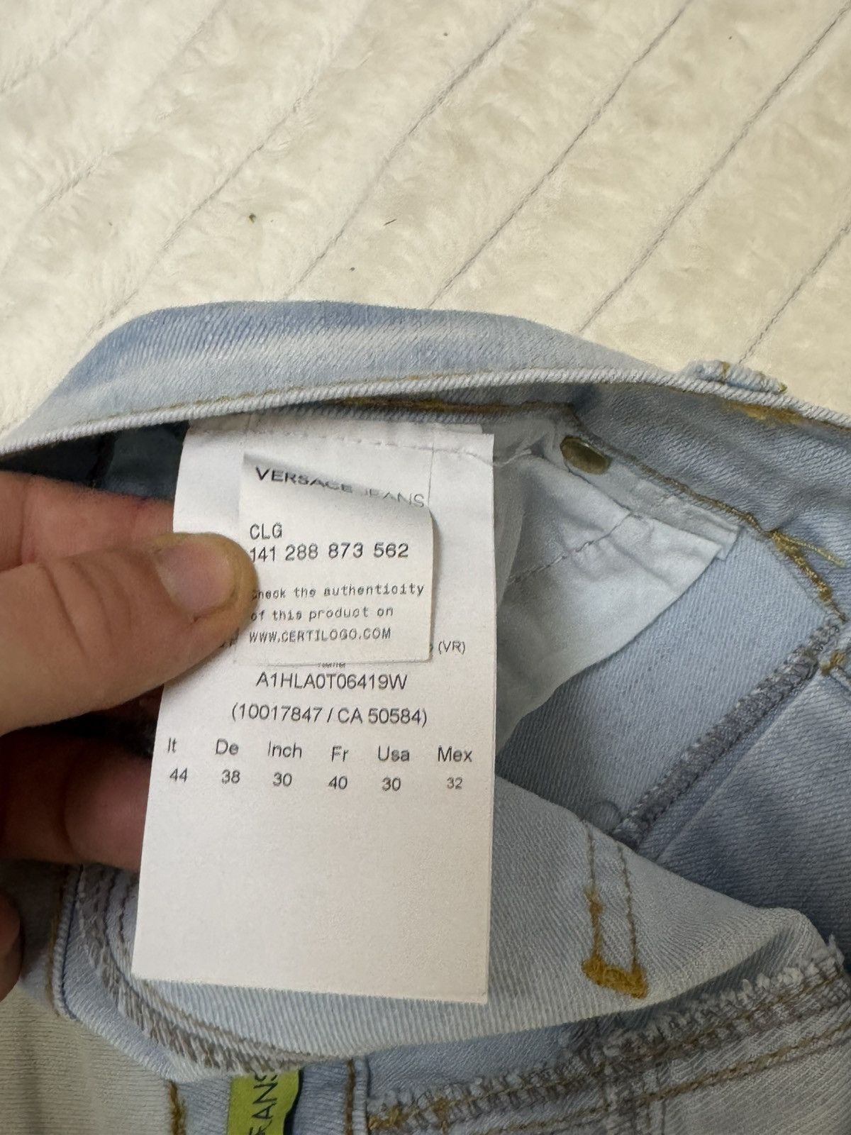 Versace Versace Jeans Denim Straight Fit Y2K Logo Avant Garde Size US 32 / EU 48 - 8 Thumbnail