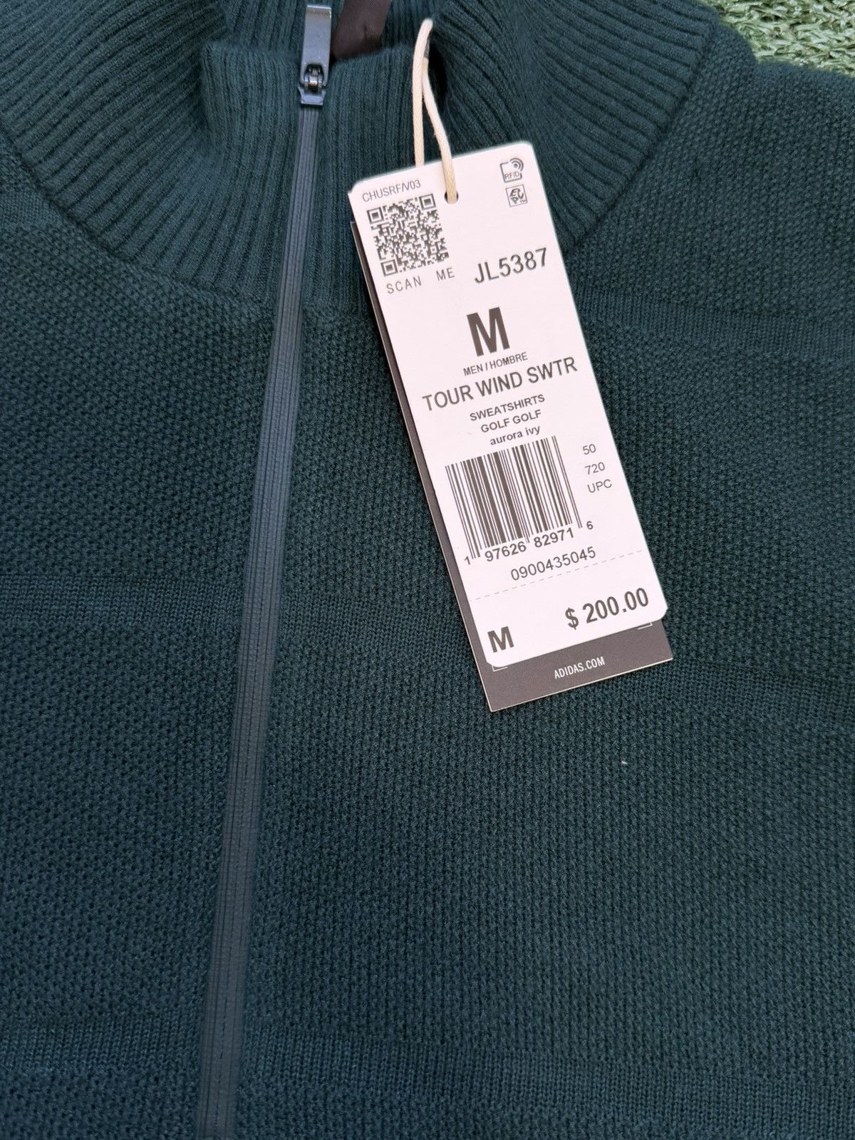 Adidas Men's Adidas Aurora Ivy Ultimate 365 Tour Wind 1/4 Zip Size US M / EU 48-50 / 2 - 2 Thumbnail