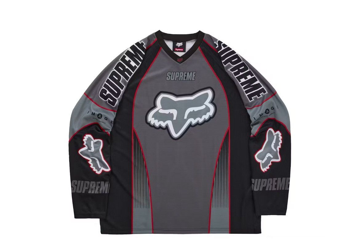 Fox Racing × Supreme Supreme Fox Racing DMX Jersey Black Size Large Size US L / EU 52-54 / 3 - 4 Thumbnail