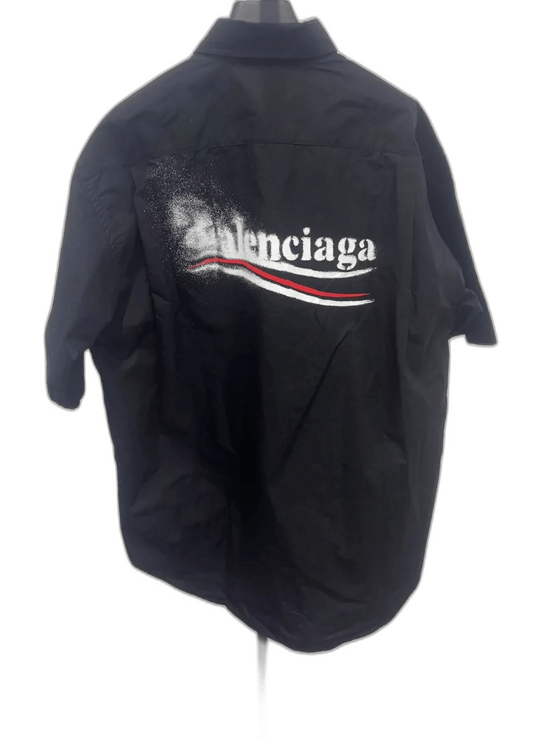 Balenciaga Balenciaga Short Sleeve Logo Shirt-2505 Size US M / EU 48-50 / 2 - 1 Thumbnail
