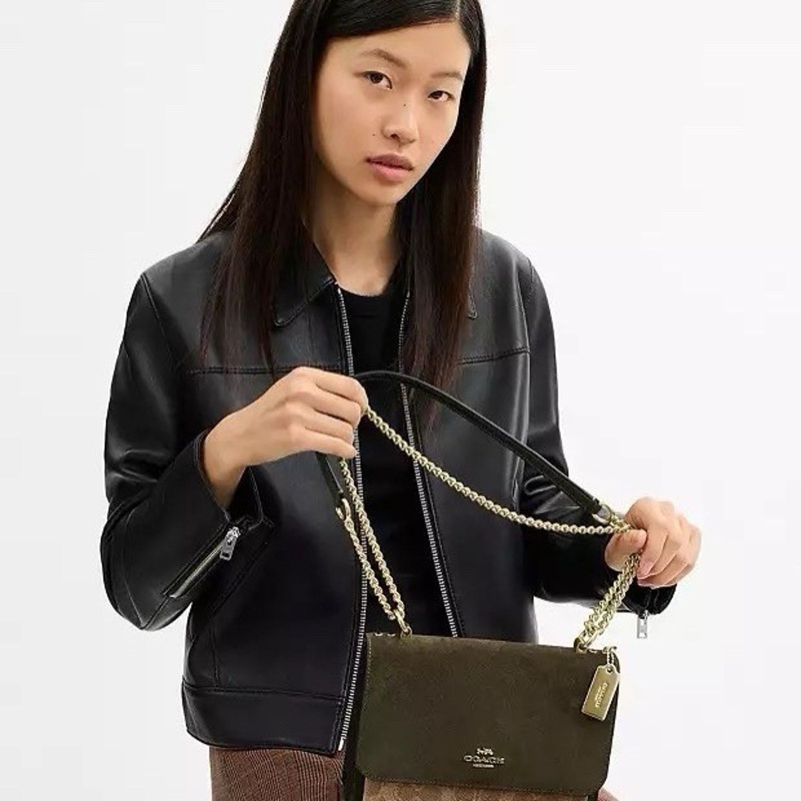 Coach NWT Coach Klare Crossbody Bag Army Green/Tan CCC70 Size ONE SIZE - 11 Thumbnail