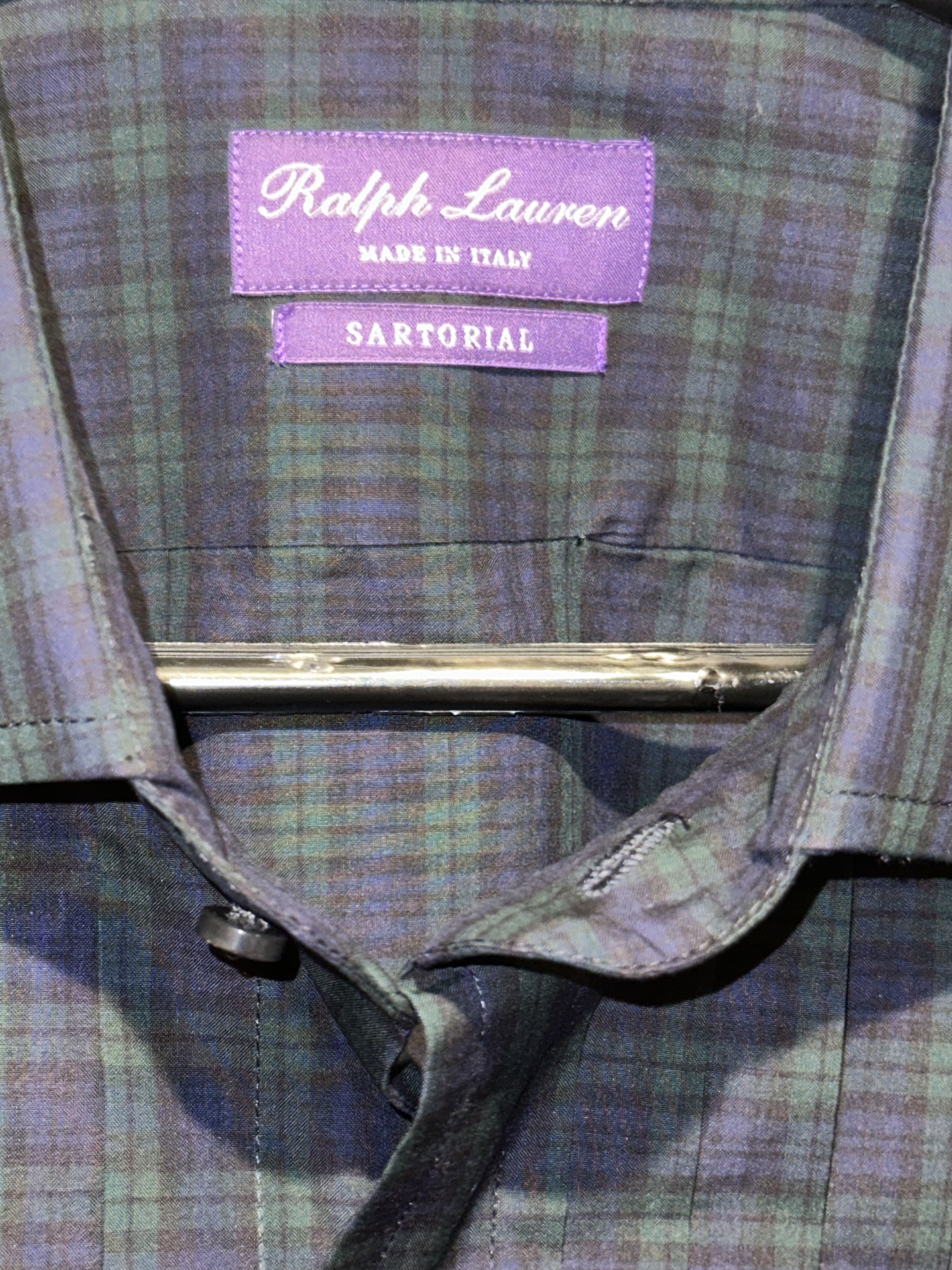 Ralph Lauren Purple Label RALPH LAUREN P-LABEL Cotton Poplin Tartan Shirt $495 16.5 Size US XL / EU 56 / 4 - 5 Thumbnail