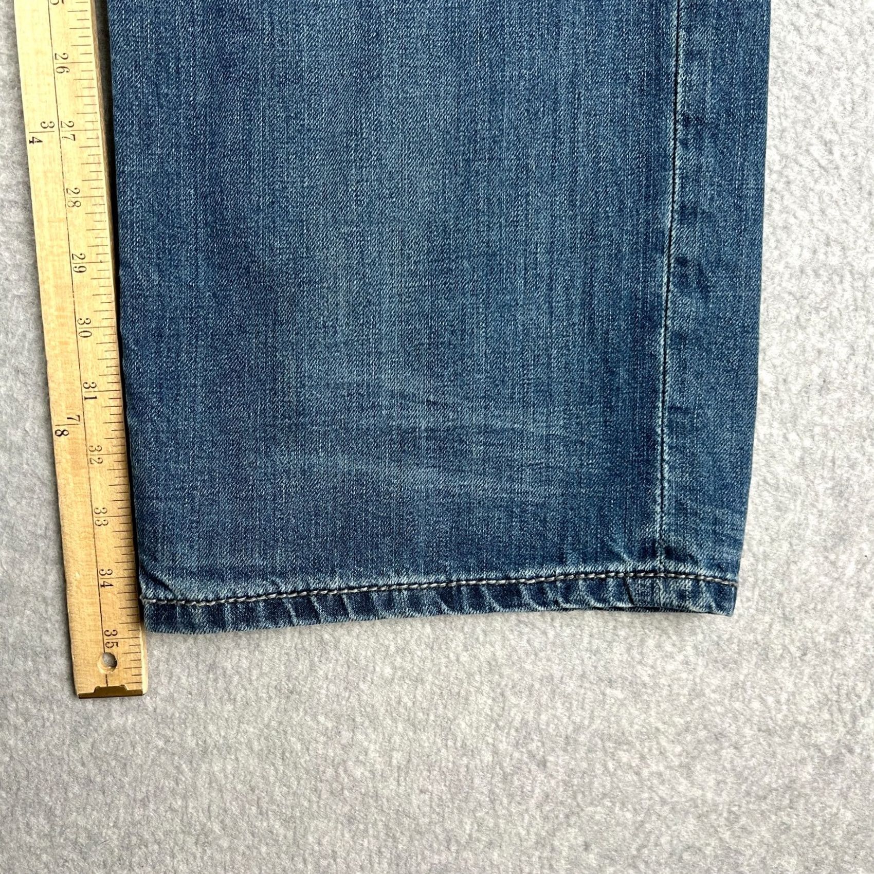 Vintage Buckle BKE Seth Straight Fit Jeans Men 36x35 36XL Blue Denim Pants Size US 36 / EU 52 - 7 Thumbnail