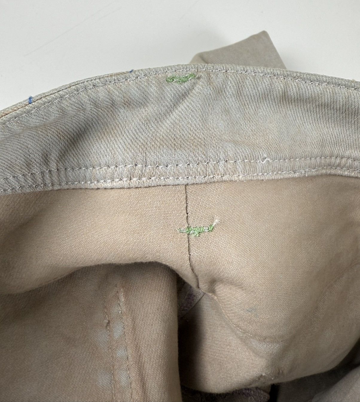 Chanel Chanel Washed Out Denim Distressed Embroidery Detail Jeans Size 28" / US 6 / IT 42 - 9 Thumbnail