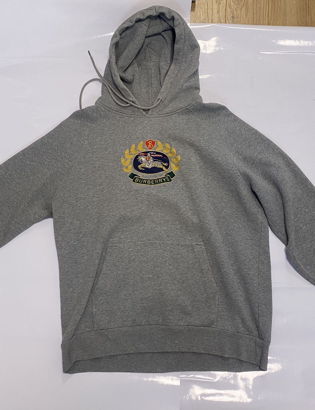 Burberry Embroidered Archive Logo Jersey Hoodie Size US M / EU 48-50 / 2 - 3 Thumbnail