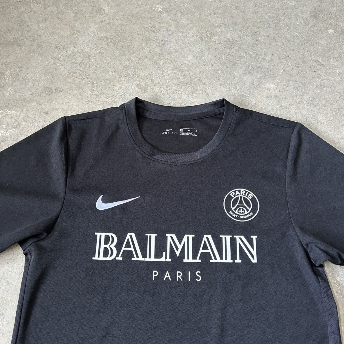 Balmain Nike Paris Saint Germain PSG x Balmain Soccer Jersey Size M Size US M / EU 48-50 / 2 - 2 Thumbnail