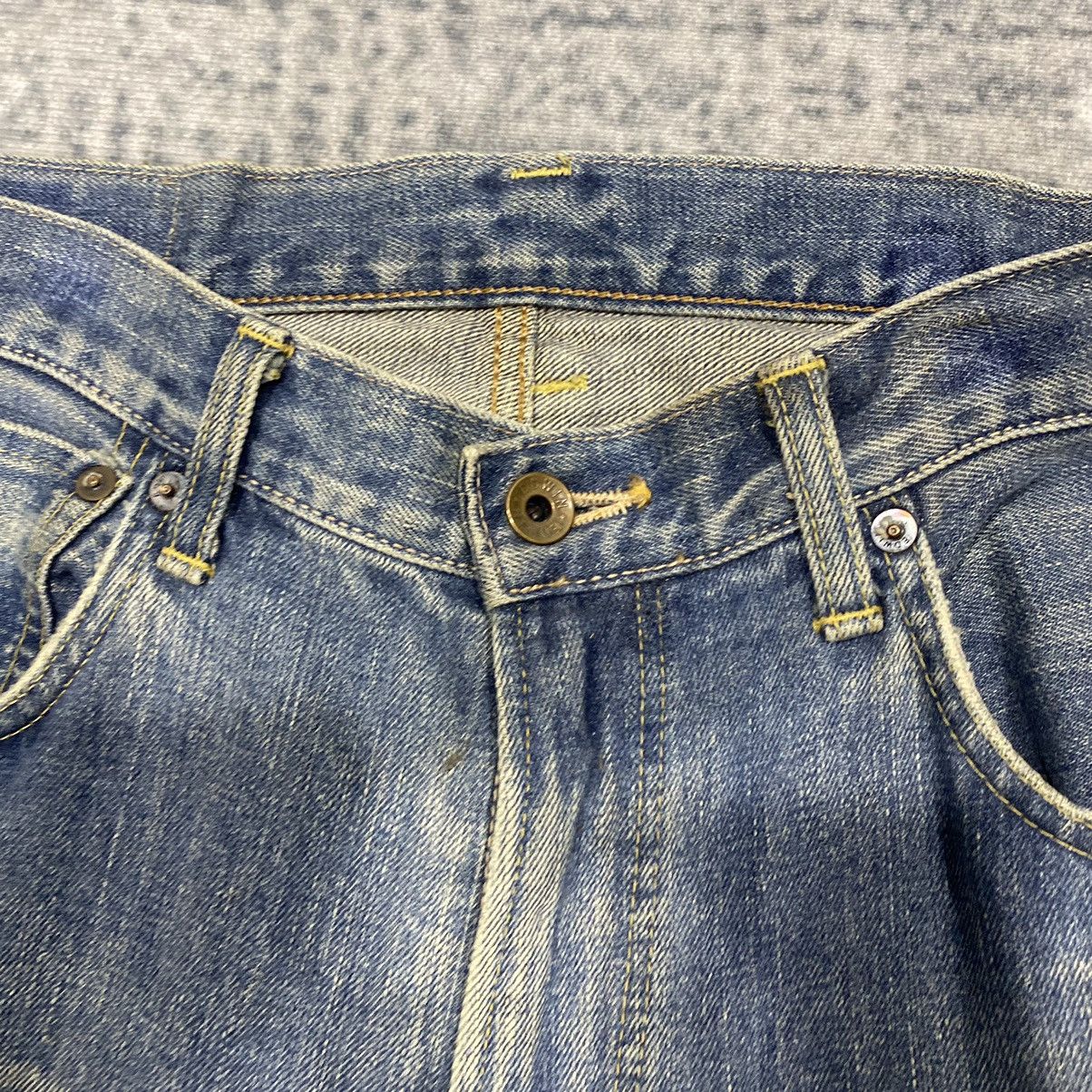 Edwin × Vintage Selvedge☠️ Edwin 505x Mudwash Jeans Dirty 90s 80s Distressed Size US 32 / EU 48 - 7 Thumbnail