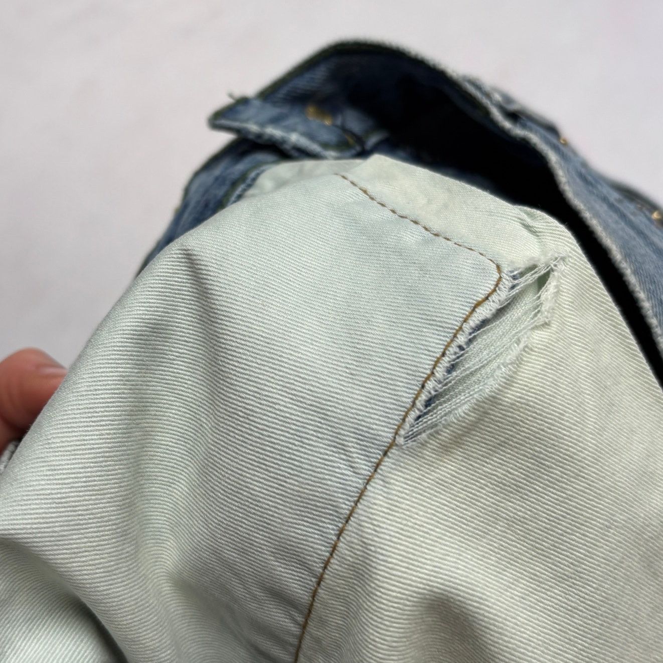 Sid Mashburn $175 Sid Mashburn Slim Straight Jeans 32x30 Made in USA Size US 32 / EU 48 - 11 Thumbnail