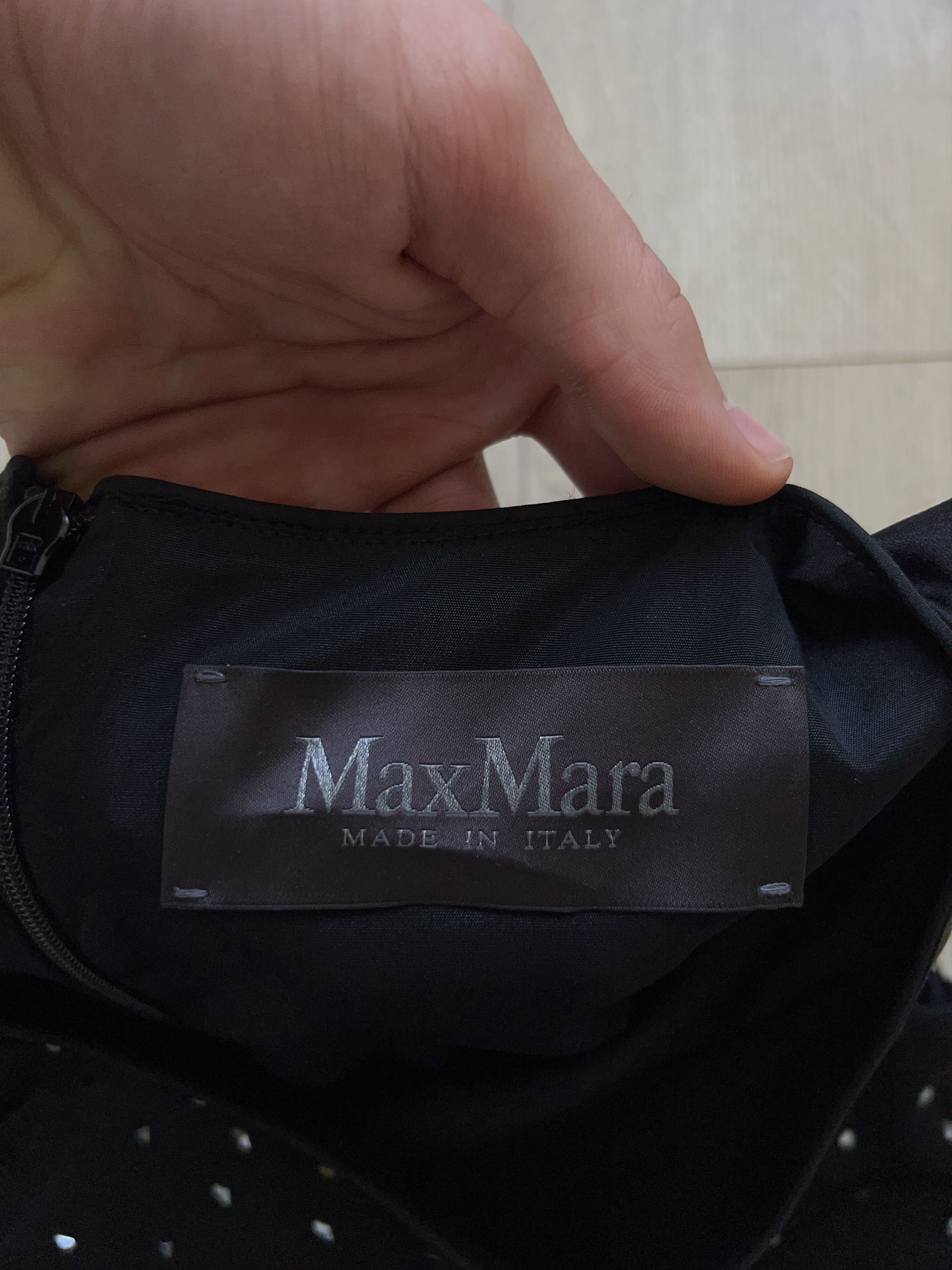 Designer × Max Mara MAX MARA New Collection Dress Black Sleeveless Knee Length Size M / US 6-8 / IT 42-44 - 5 Thumbnail
